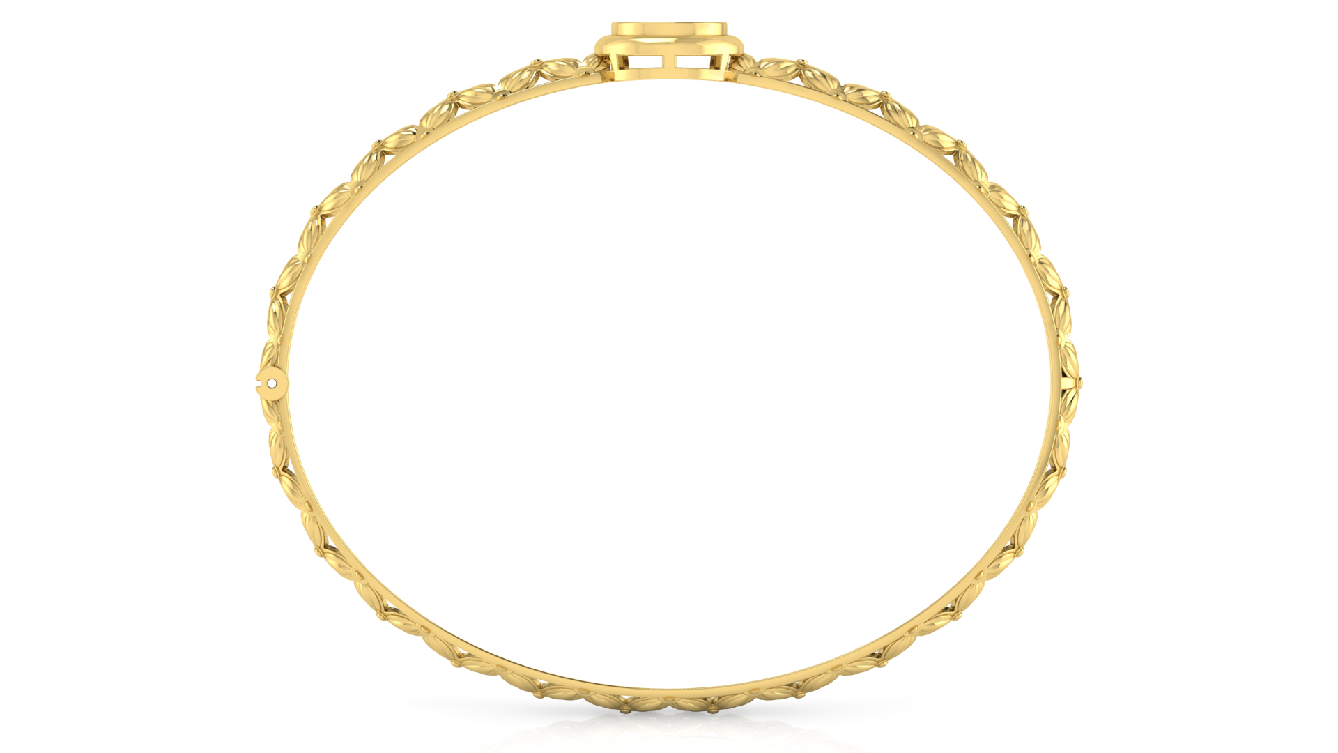 Designer Trendy 18k Gold Kada Bracelet for Girls and Women