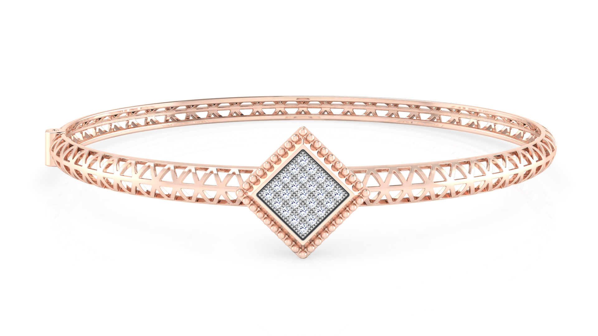 Designer Trendy 18k Gold Kada Bracelet for Girls and Women