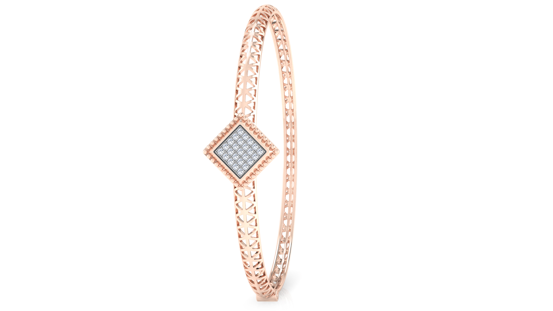 Designer Trendy 18k Gold Kada Bracelet for Girls and Women