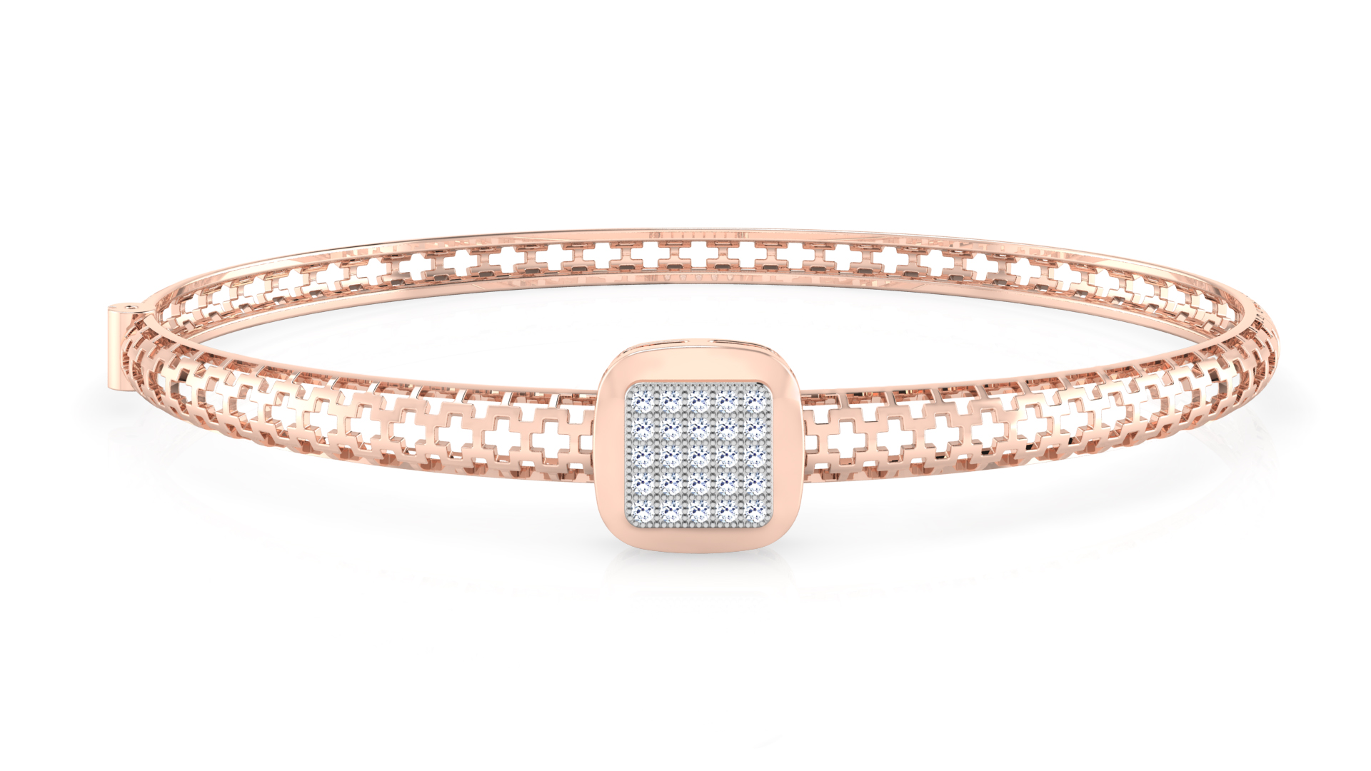 Designer Trendy 18k Gold Kada Bracelet for Girls and Women