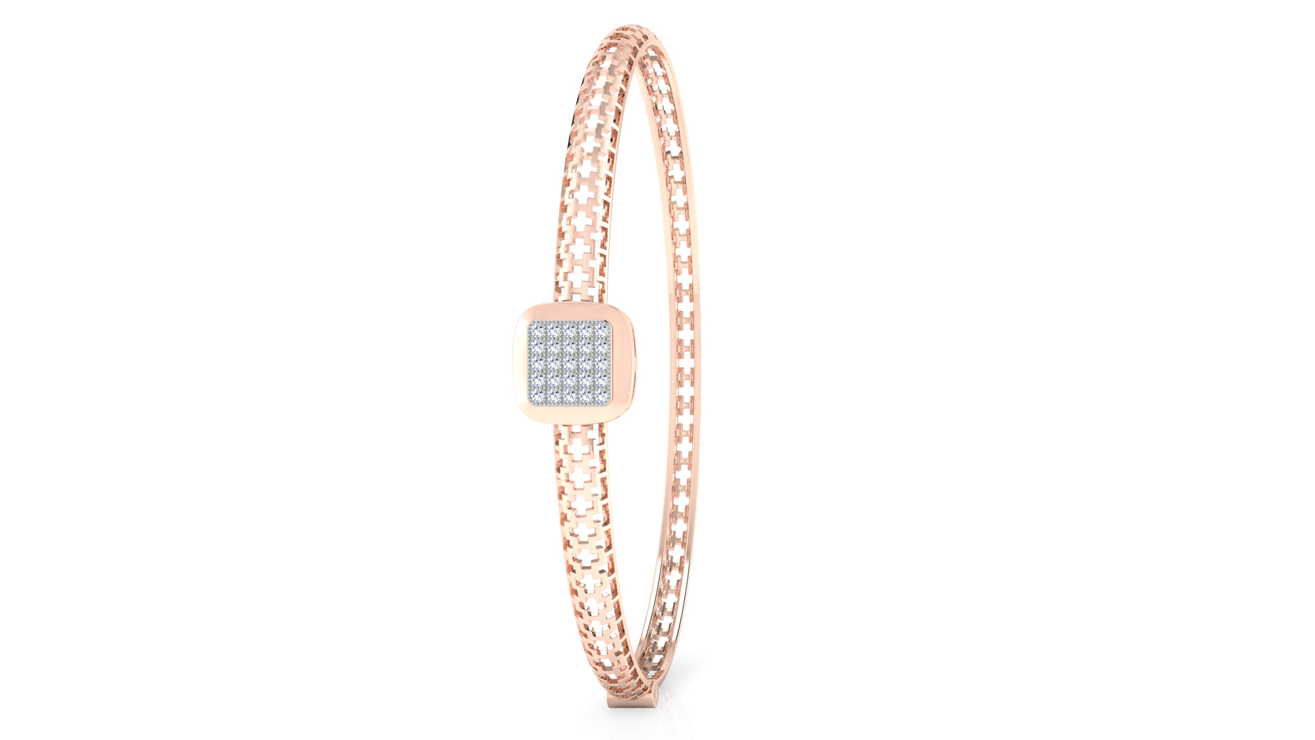 Designer Trendy 18k Gold Kada Bracelet for Girls and Women