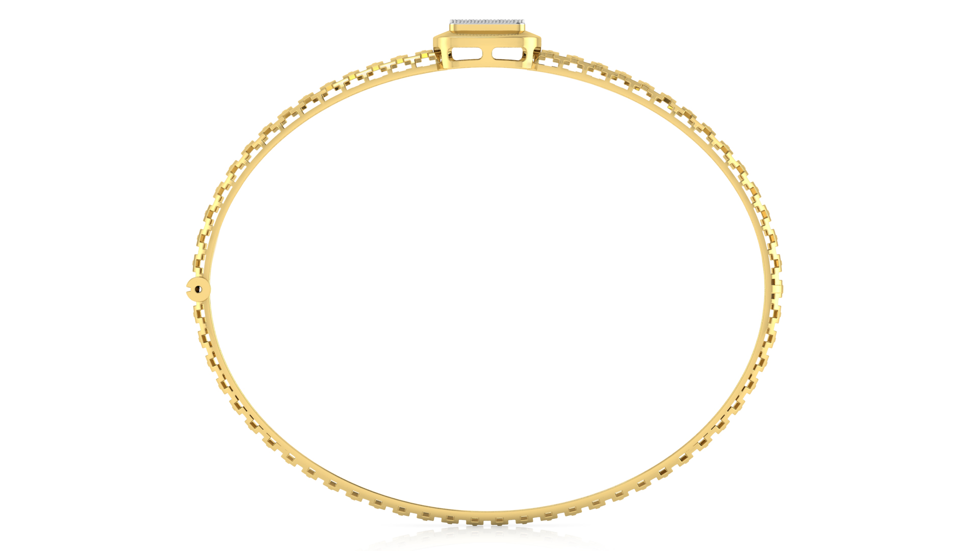 Designer Trendy 18k Gold Kada Bracelet for Girls and Women