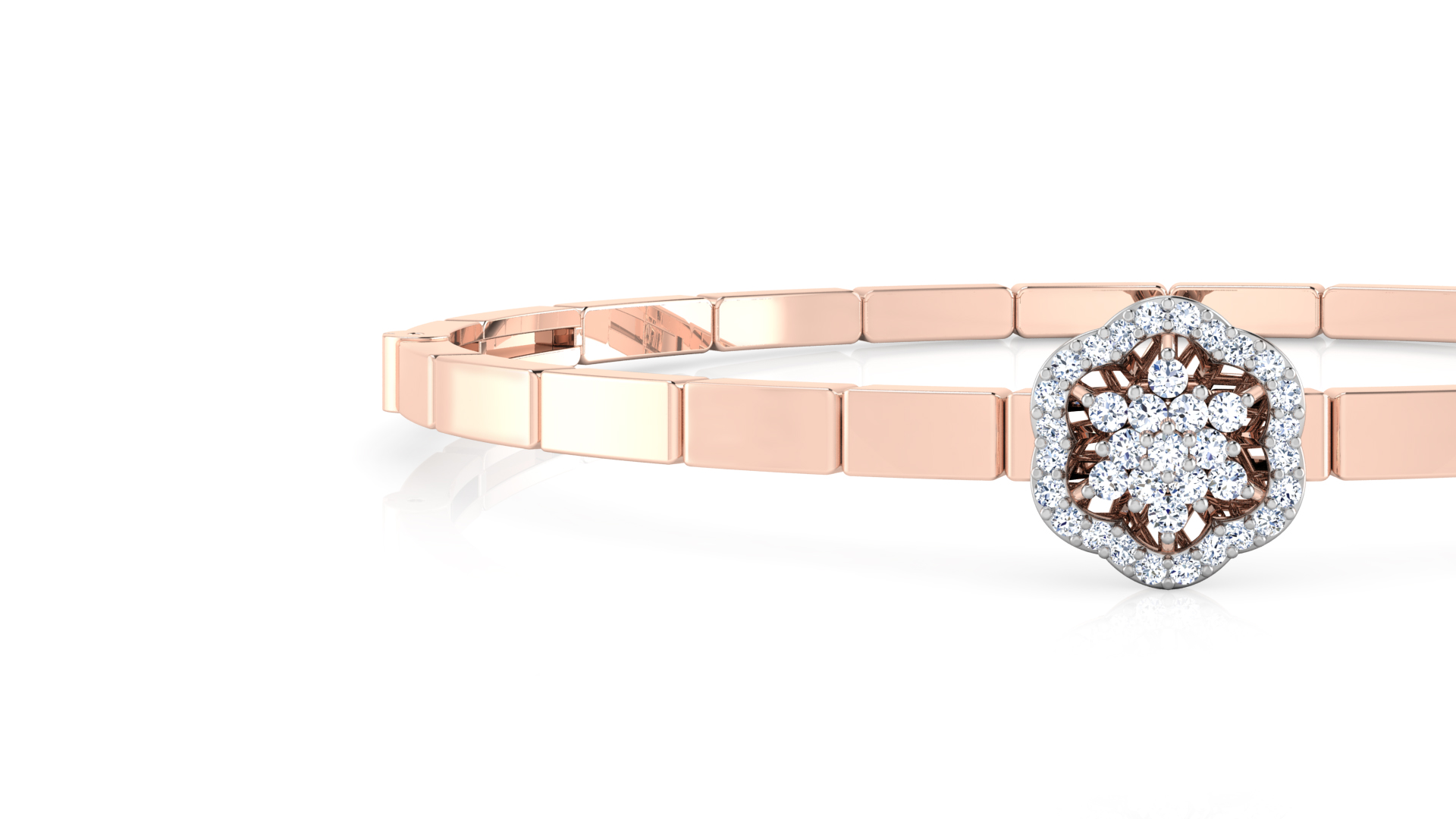 Designer Trendy 18k Gold Kada Bracelet for Girls and Women