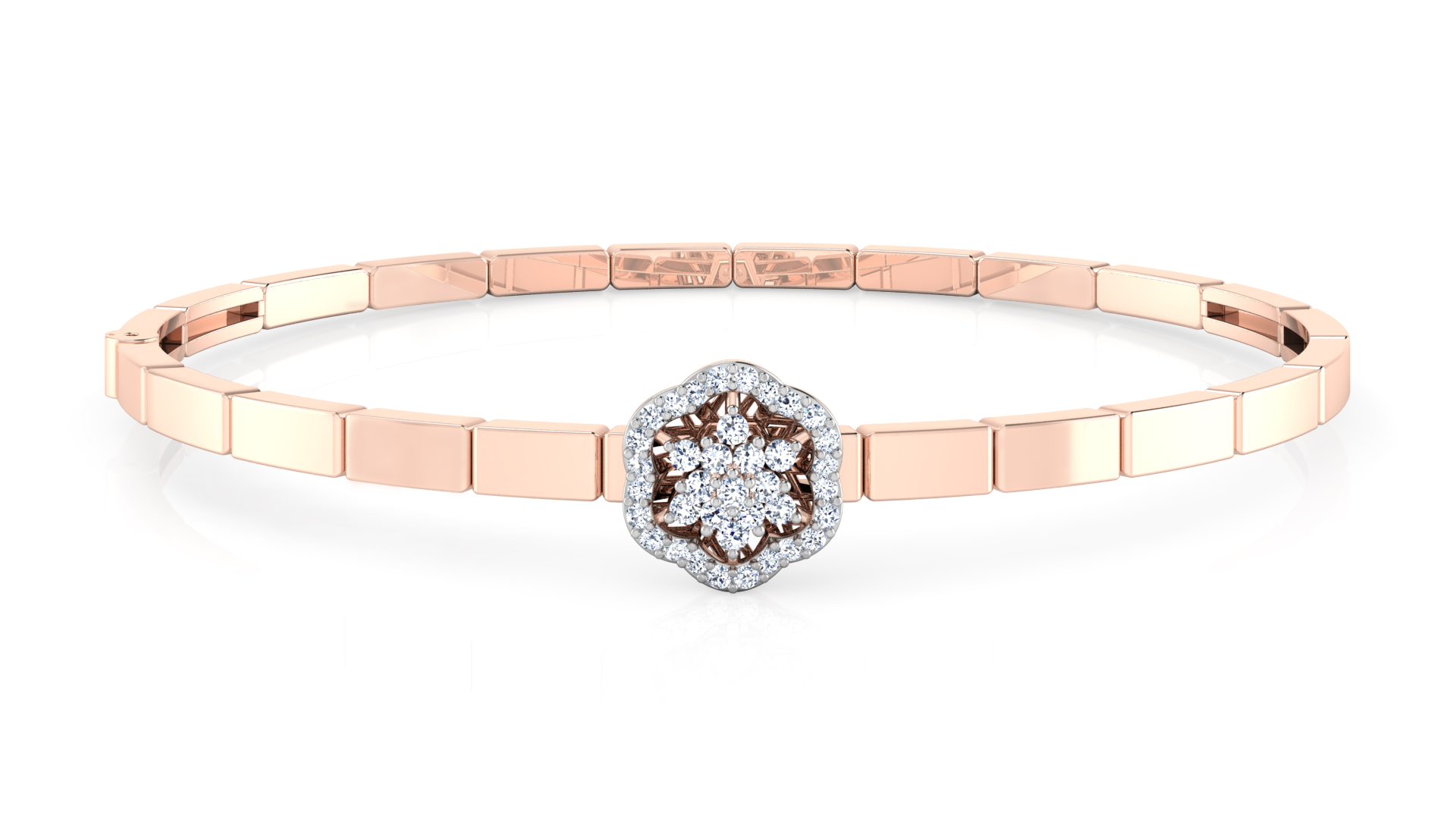 Designer Trendy 18k Gold Kada Bracelet for Girls and Women