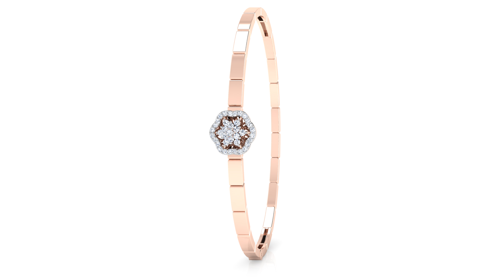 Designer Trendy 18k Gold Kada Bracelet for Girls and Women