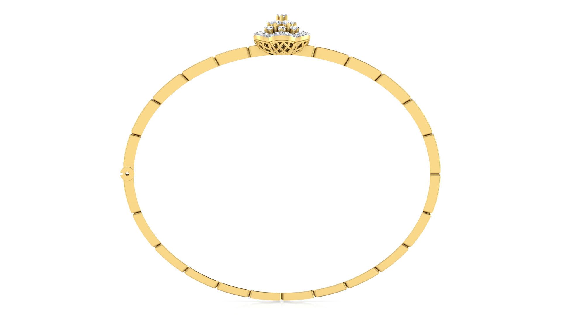 Designer Trendy 18k Gold Kada Bracelet for Girls and Women