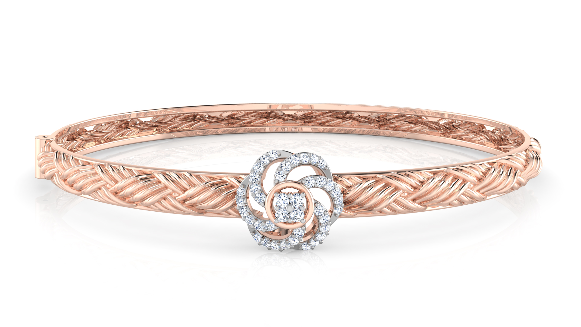 Designer Trendy 18k Gold Kada Bracelet for Girls and Women