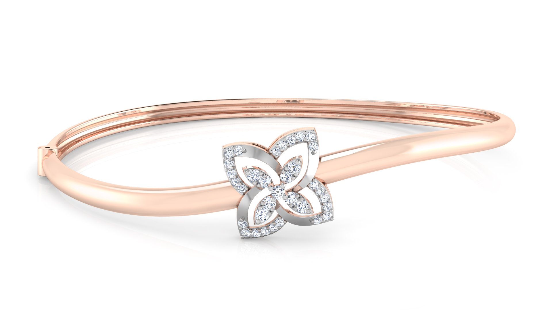 Designer Trendy 18k Gold Kada Bracelet for Girls and Women