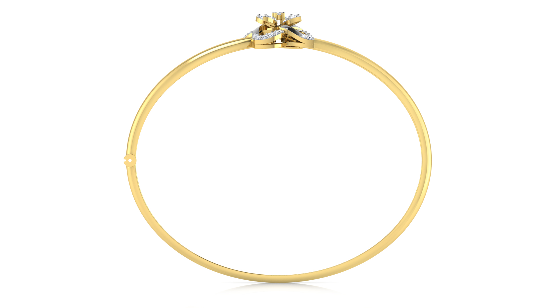 Designer Trendy 18k Gold Kada Bracelet for Girls and Women