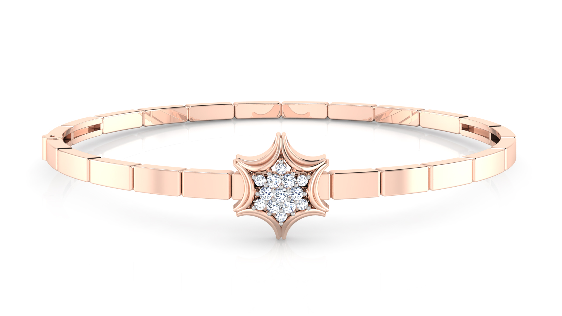 Designer Trendy 18k Gold Kada Bracelet for Girls and Women