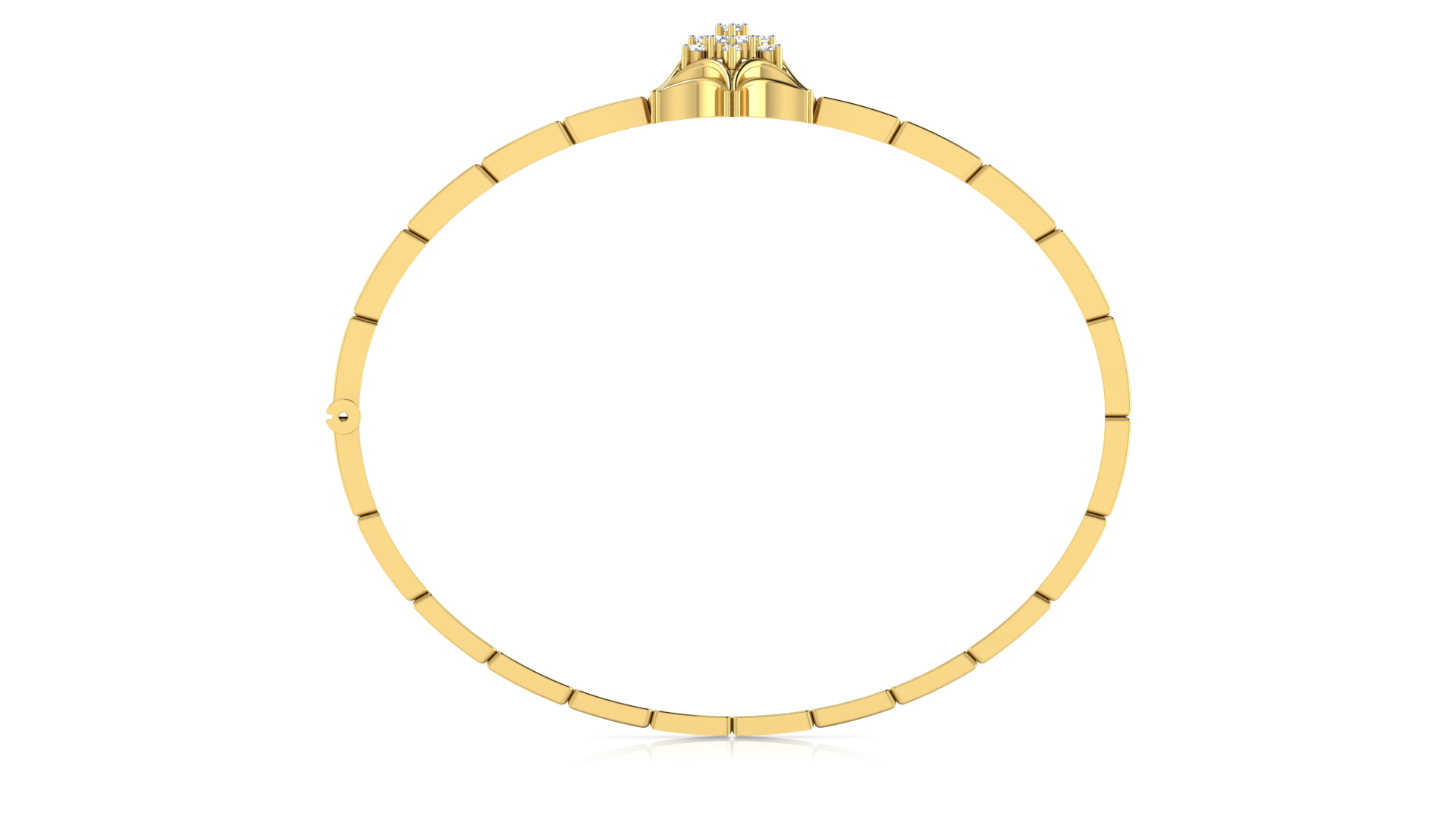 Designer Trendy 18k Gold Kada Bracelet for Girls and Women