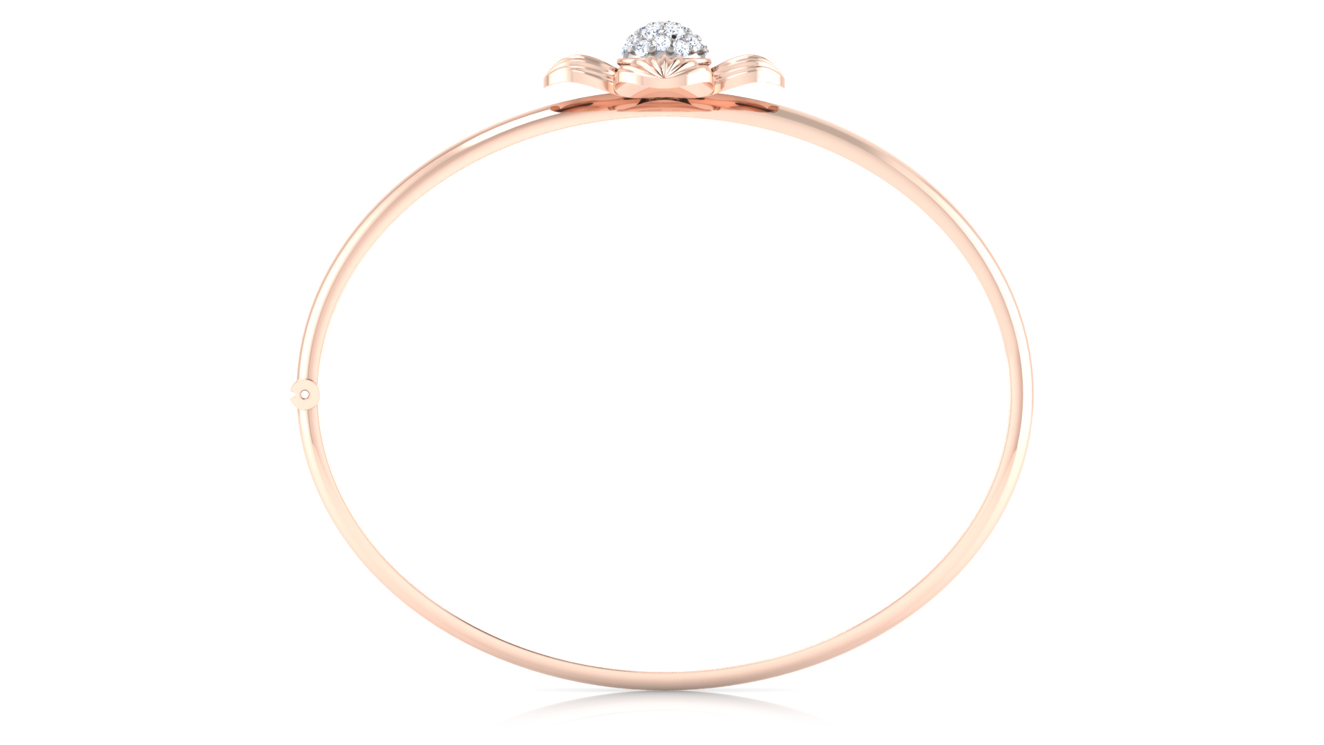 Designer Trendy Four Ball Shaped 18k Gold Kada Bracelet for Girls and Women