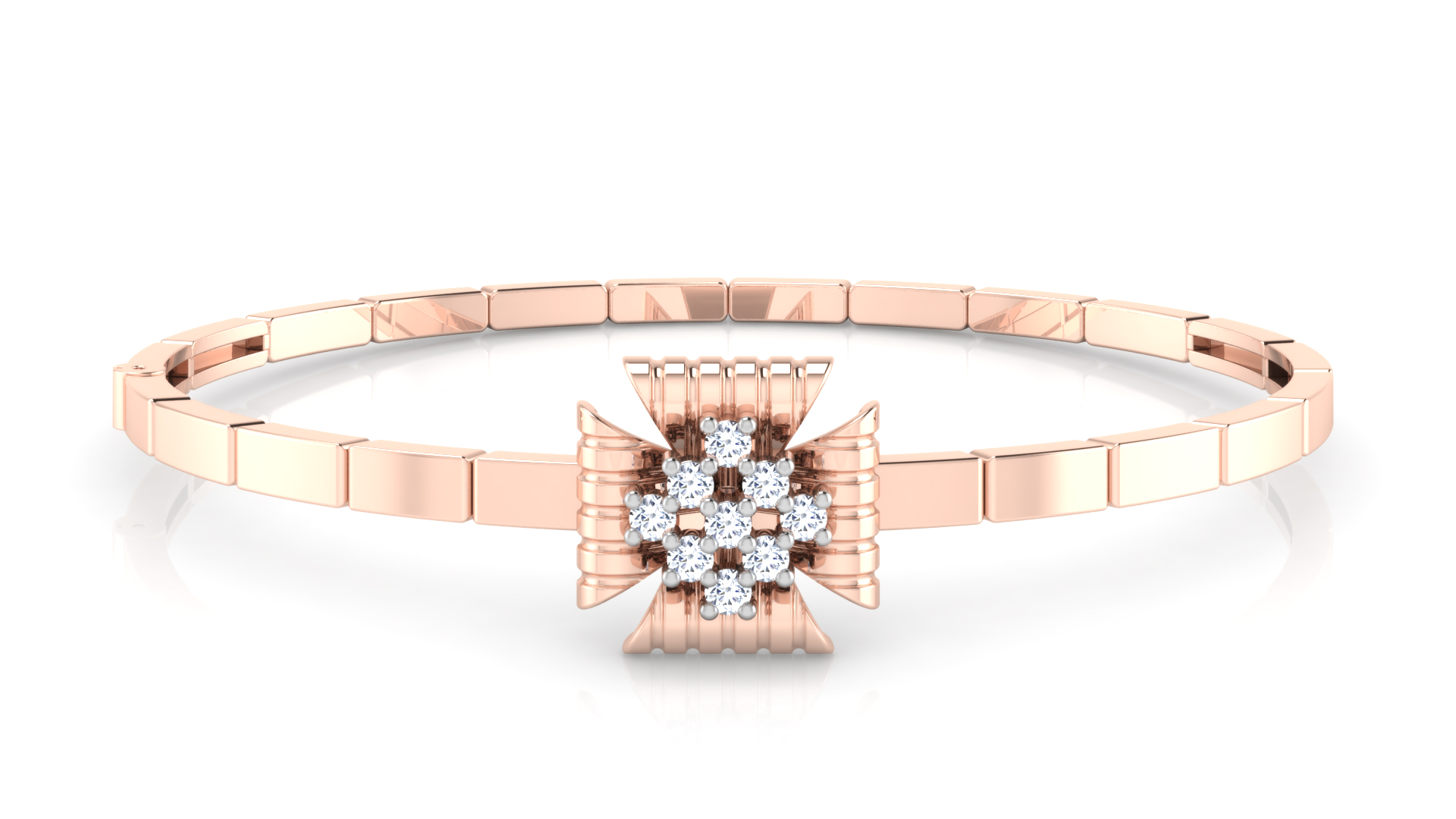 Designer Trendy 18k Gold Kada Bracelet for Girls and Women