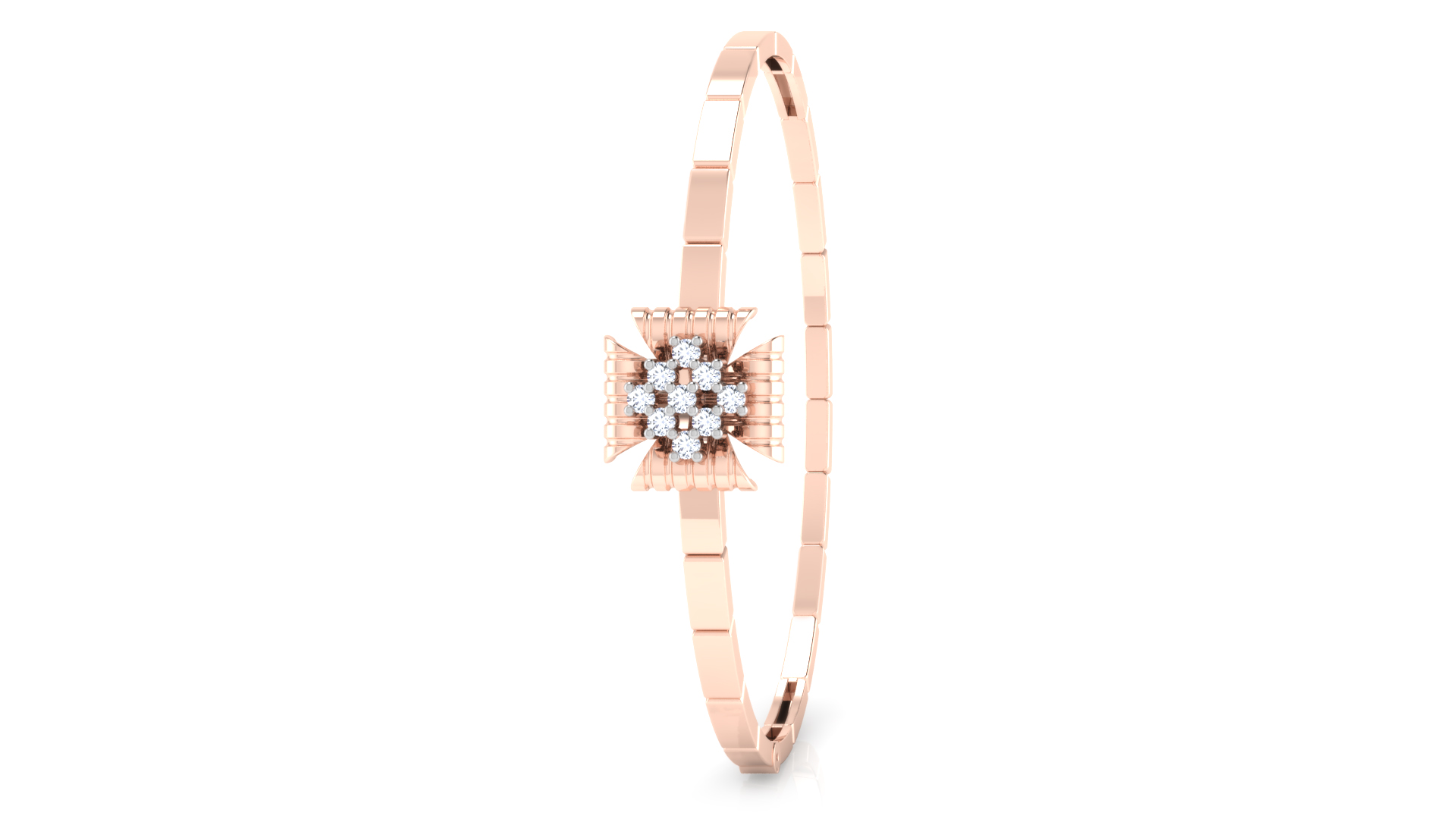 Designer Trendy 18k Gold Kada Bracelet for Girls and Women