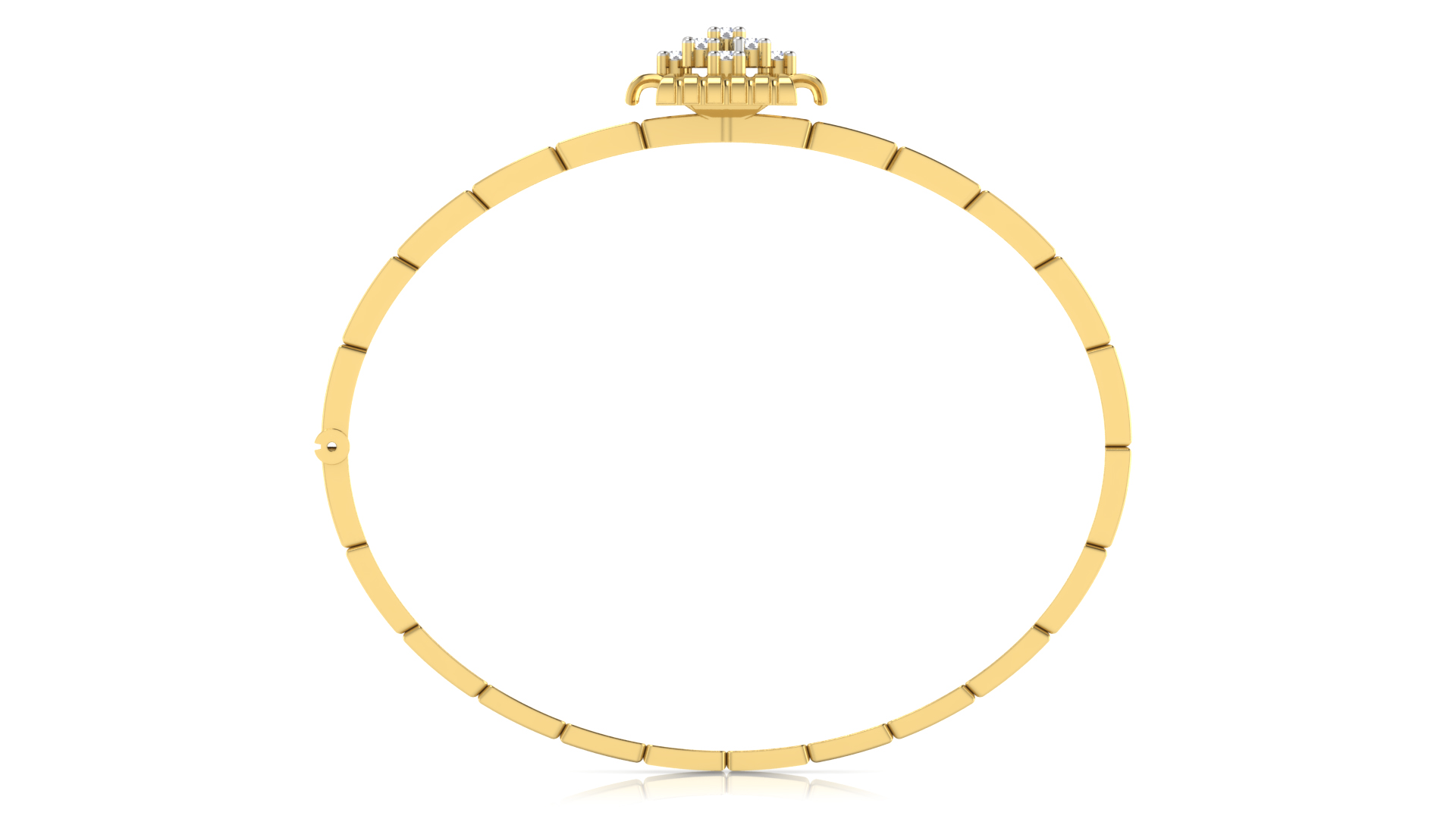 Designer Trendy 18k Gold Kada Bracelet for Girls and Women