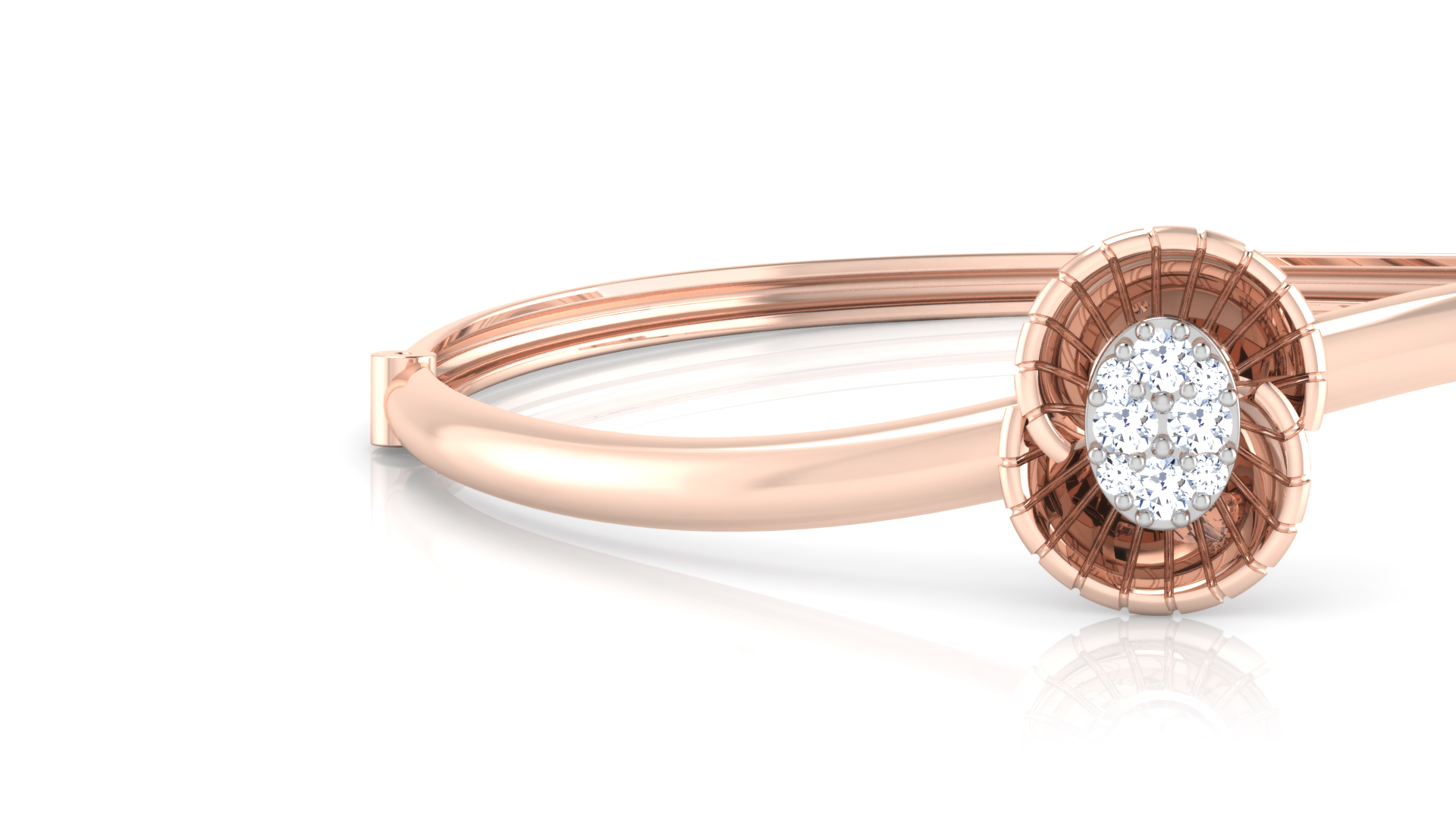 Designer Trendy 18k Gold Kada Bracelet for Girls and Women