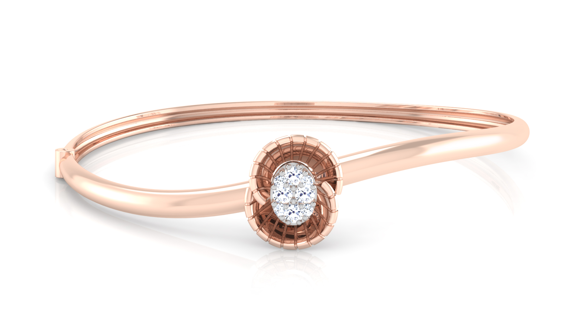 Designer Trendy 18k Gold Kada Bracelet for Girls and Women