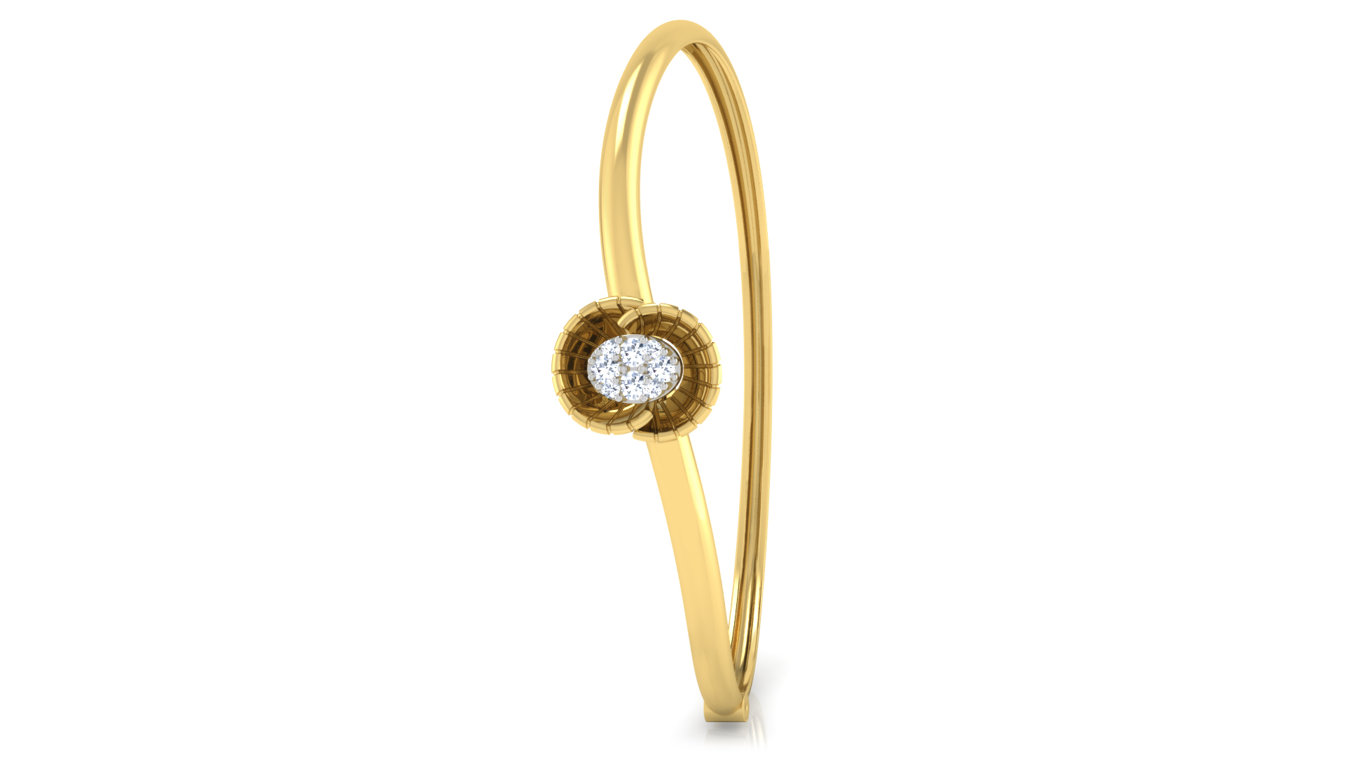 Designer Trendy 18k Gold Kada Bracelet for Girls and Women