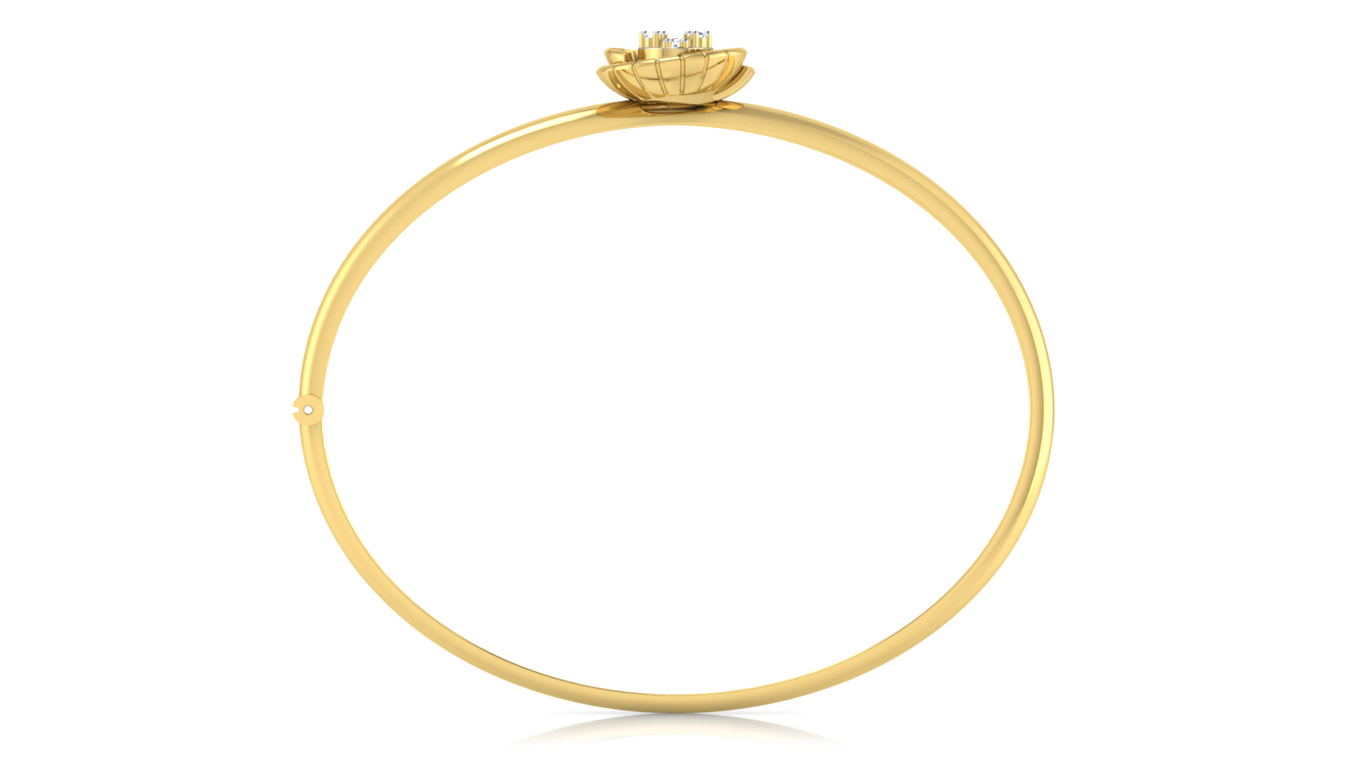 Designer Trendy 18k Gold Kada Bracelet for Girls and Women