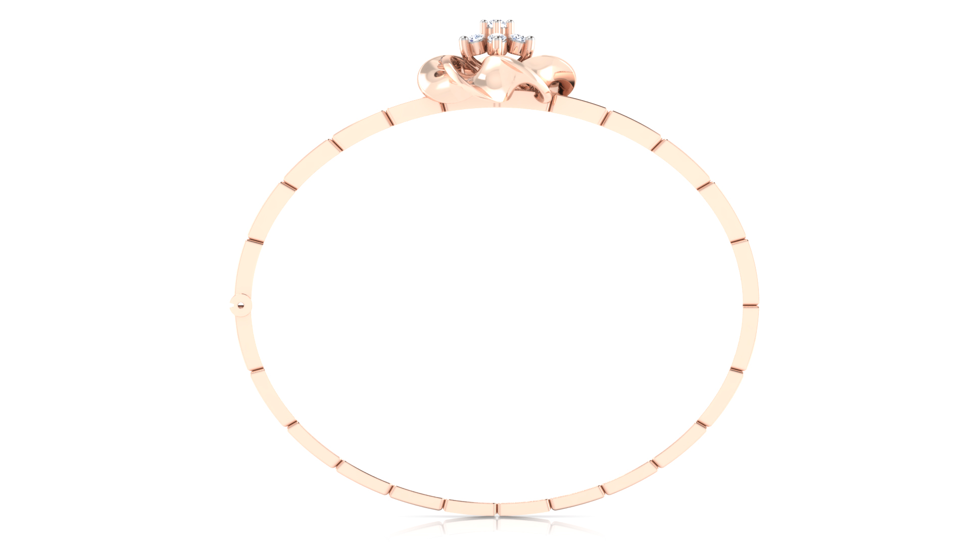 Designer Trendy 18k Gold Kada Bracelet for Girls and Women