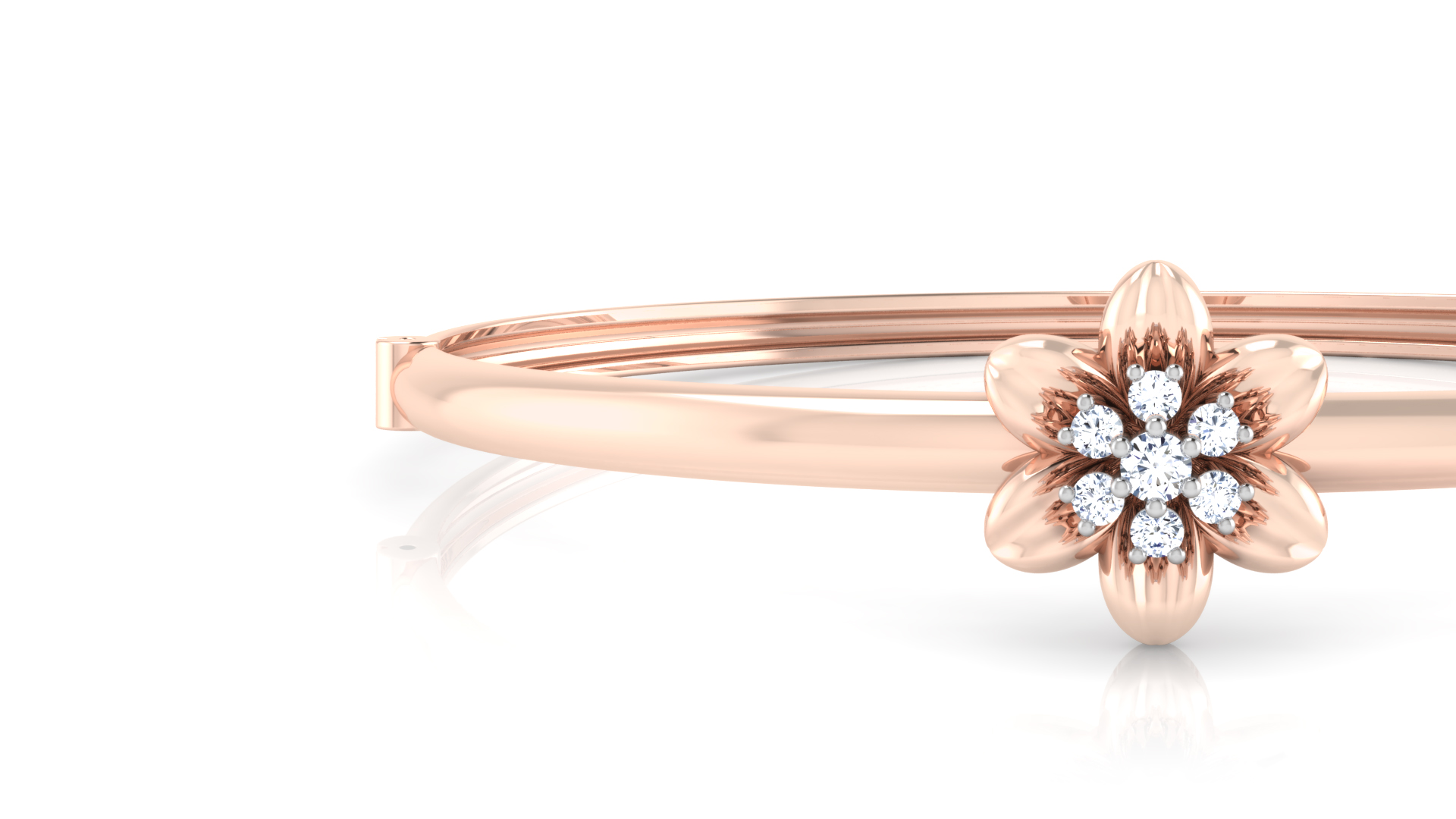 Designer Trendy 18k Gold Kada Bracelet for Girls and Women