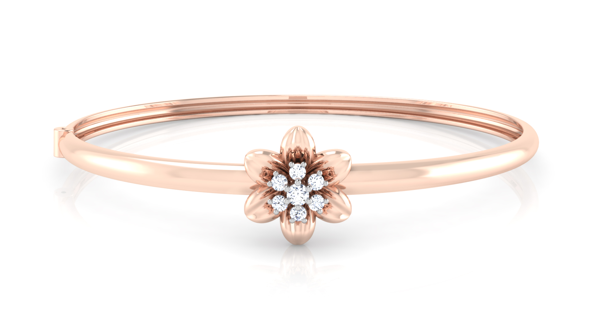 Designer Trendy 18k Gold Kada Bracelet for Girls and Women