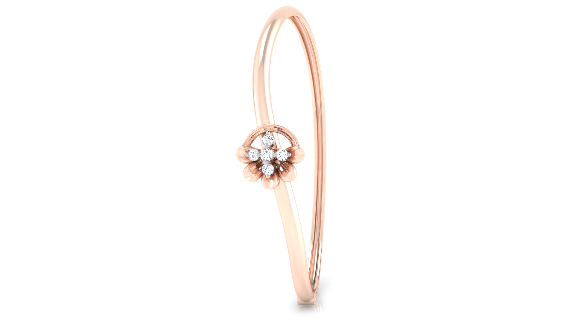 Designer Trendy 18k Gold Kada Bracelet for Girls and Women