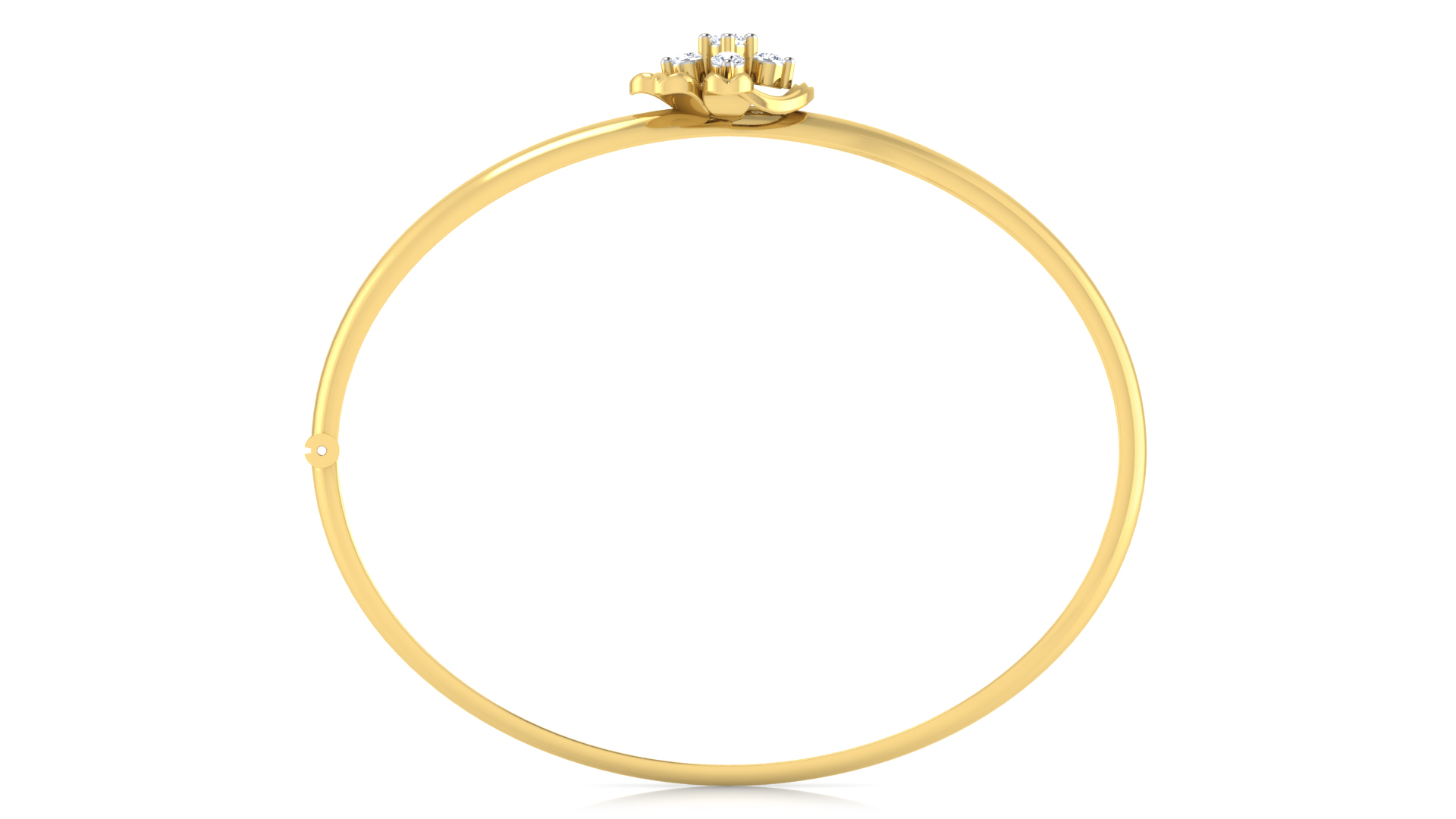 Designer Trendy 18k Gold Kada Bracelet for Girls and Women