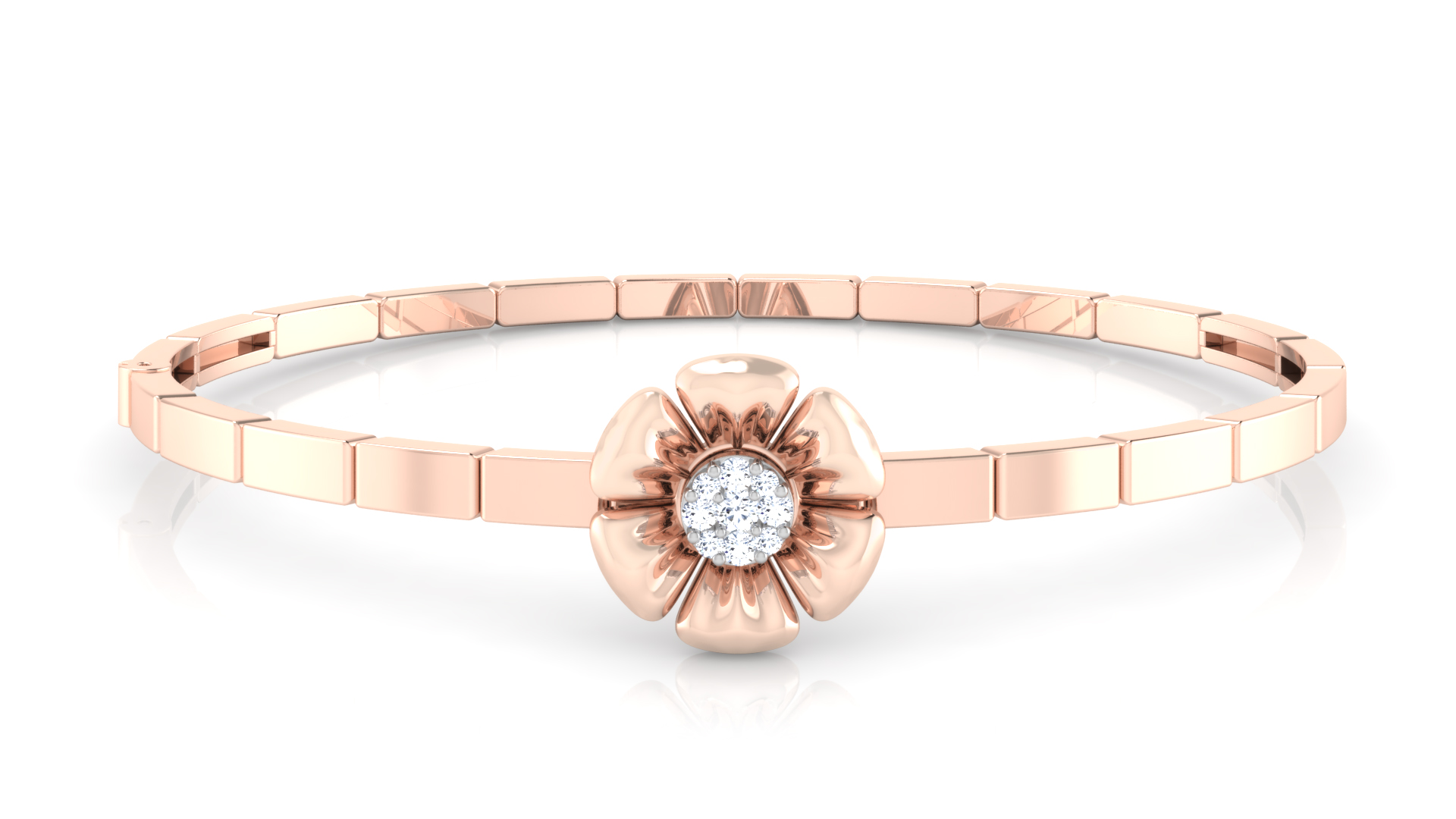 Designer Trendy 18k Gold Kada Bracelet for Girls and Women