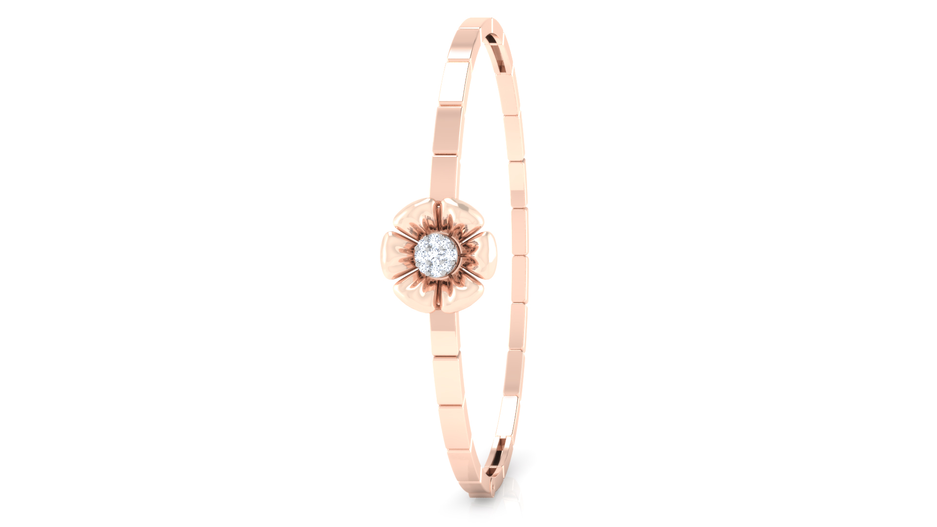 Designer Trendy 18k Gold Kada Bracelet for Girls and Women