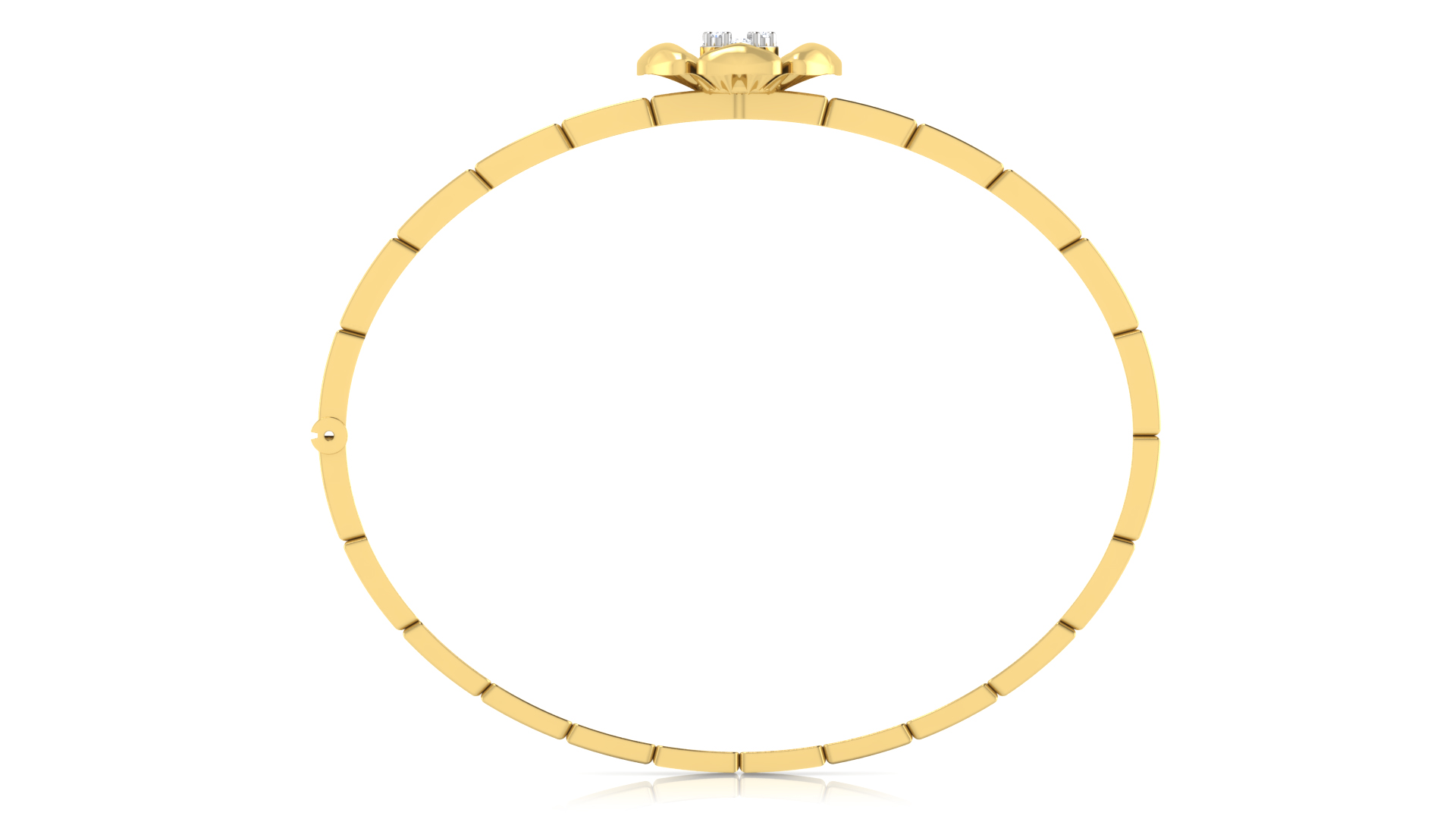 Designer Trendy 18k Gold Kada Bracelet for Girls and Women