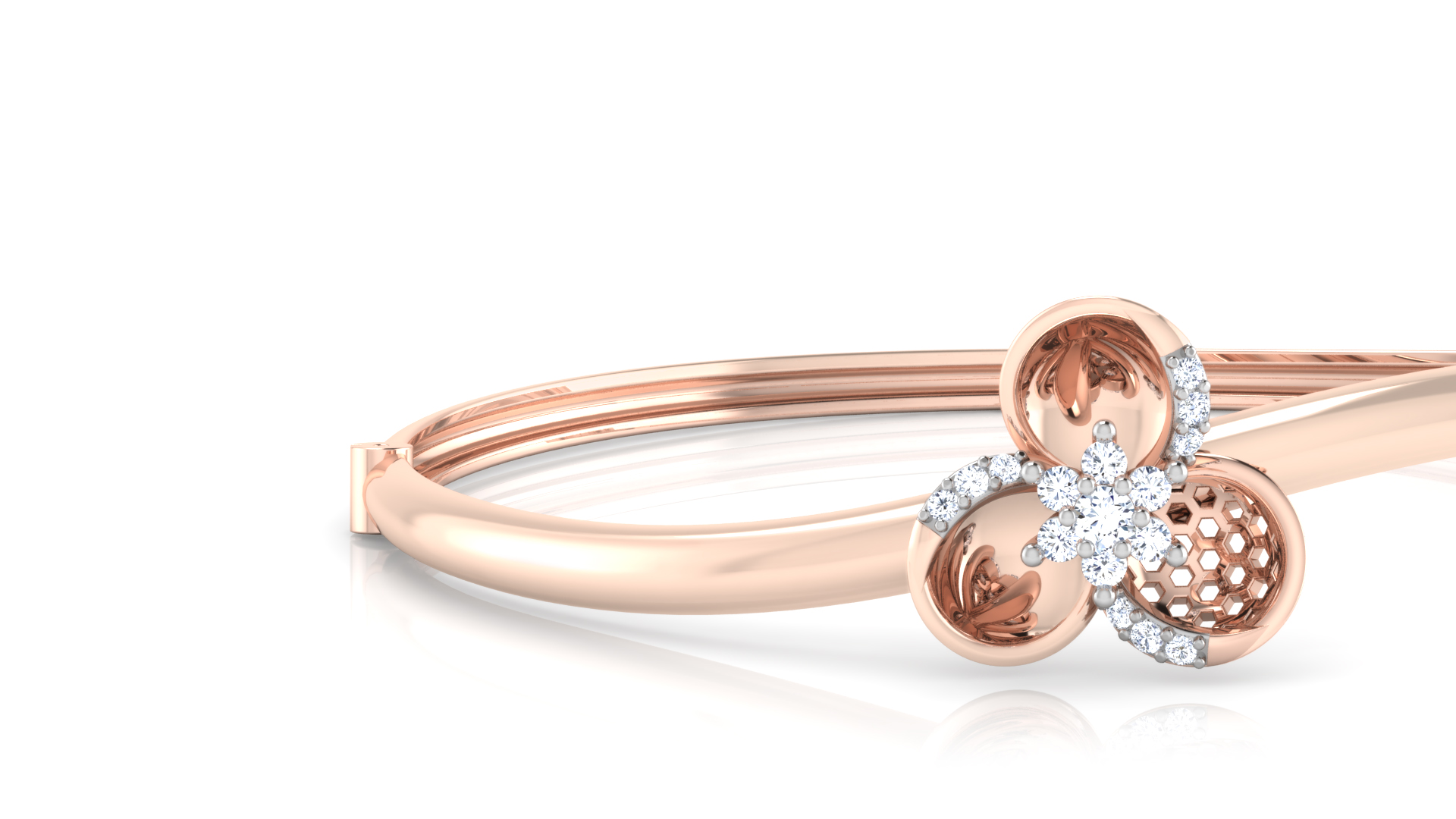 Designer Trendy 18k Gold Kada Bracelet for Girls and Women