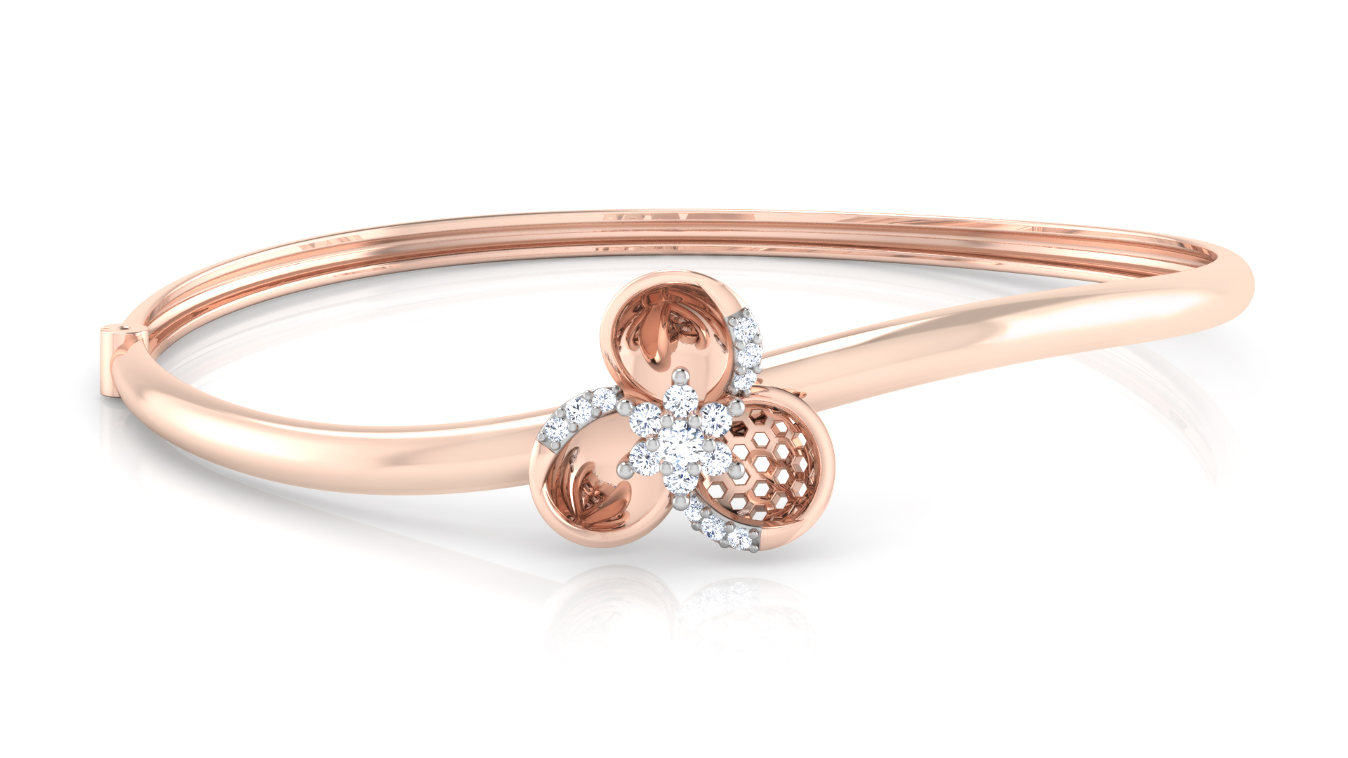 Designer Trendy 18k Gold Kada Bracelet for Girls and Women