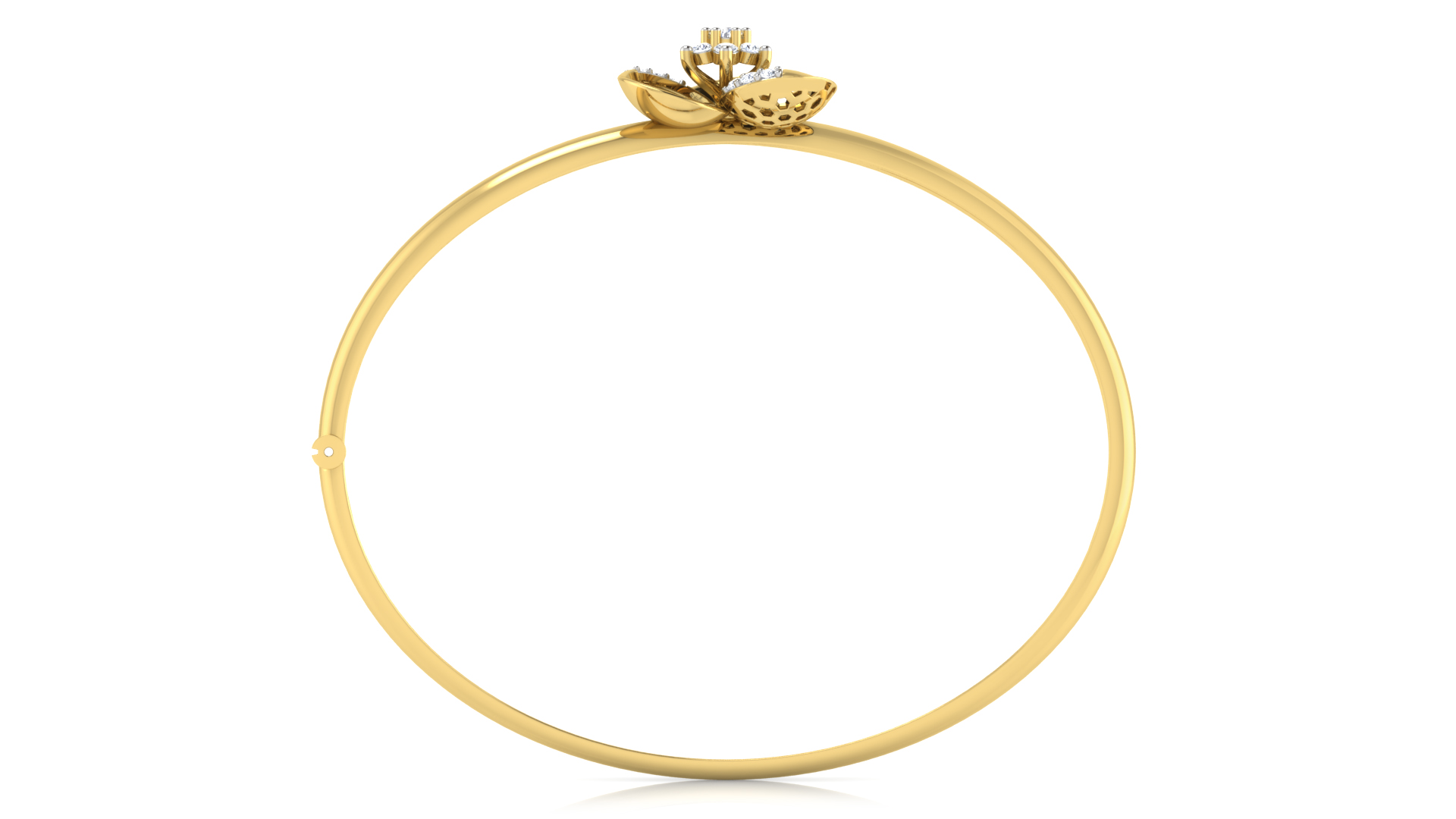 Designer Trendy 18k Gold Kada Bracelet for Girls and Women