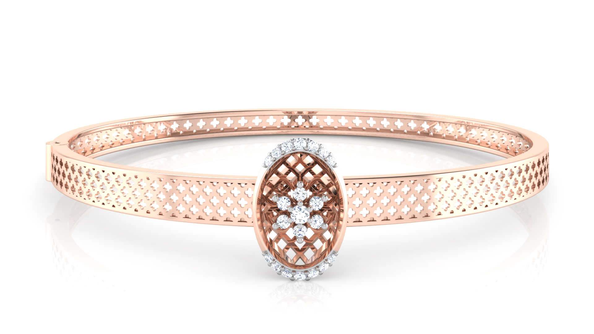 Designer Trendy 18k Gold Kada Bracelet for Girls and Women