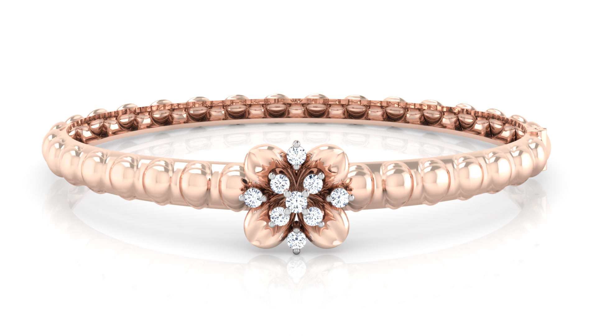 Designer Trendy 18k Gold Kada Bracelet for Girls and Women