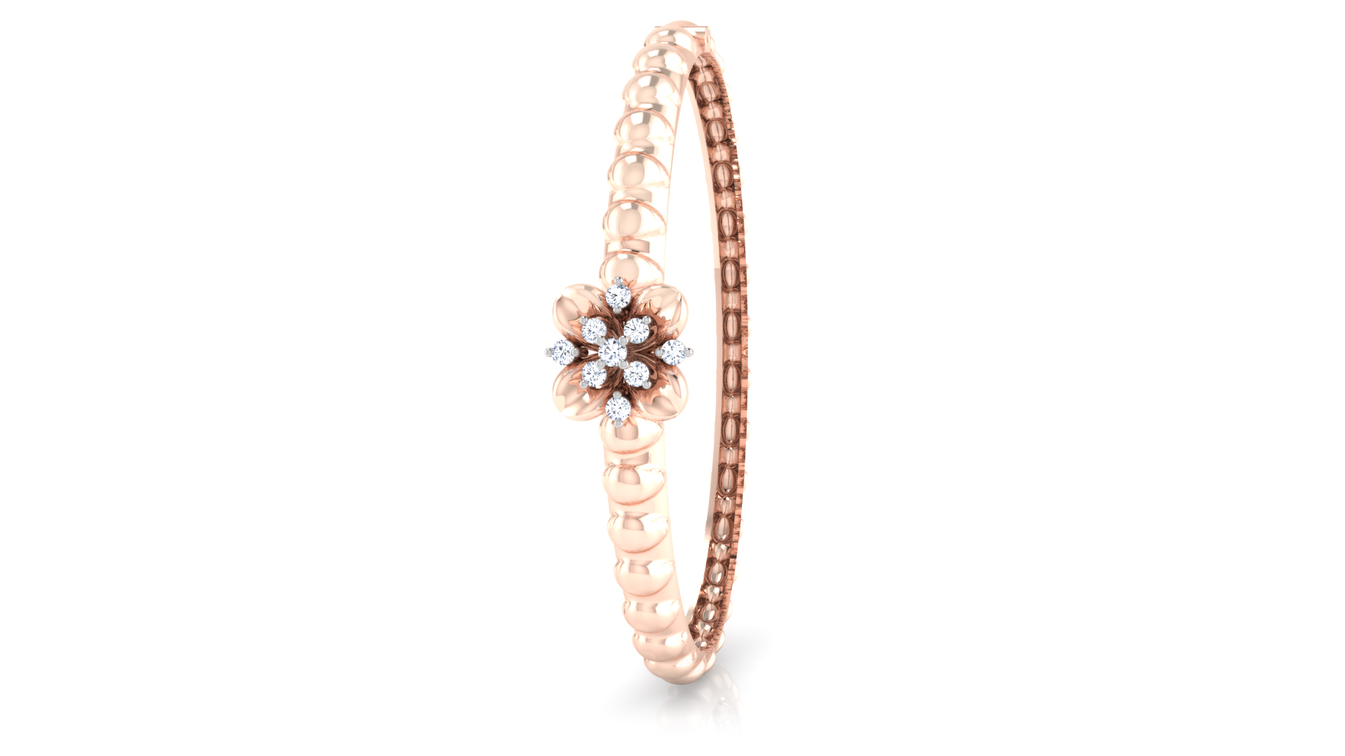 Designer Trendy 18k Gold Kada Bracelet for Girls and Women