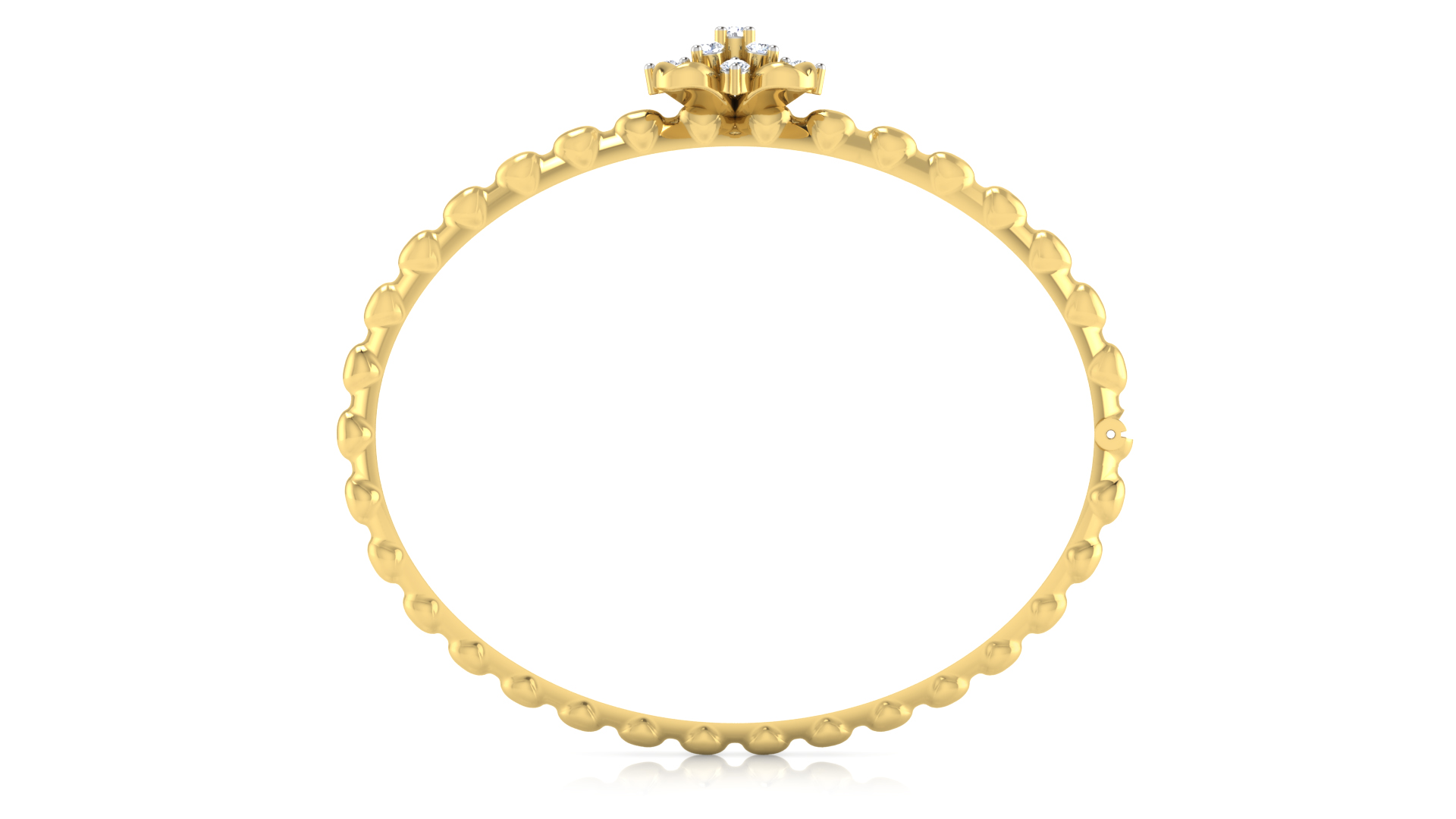 Designer Trendy 18k Gold Kada Bracelet for Girls and Women