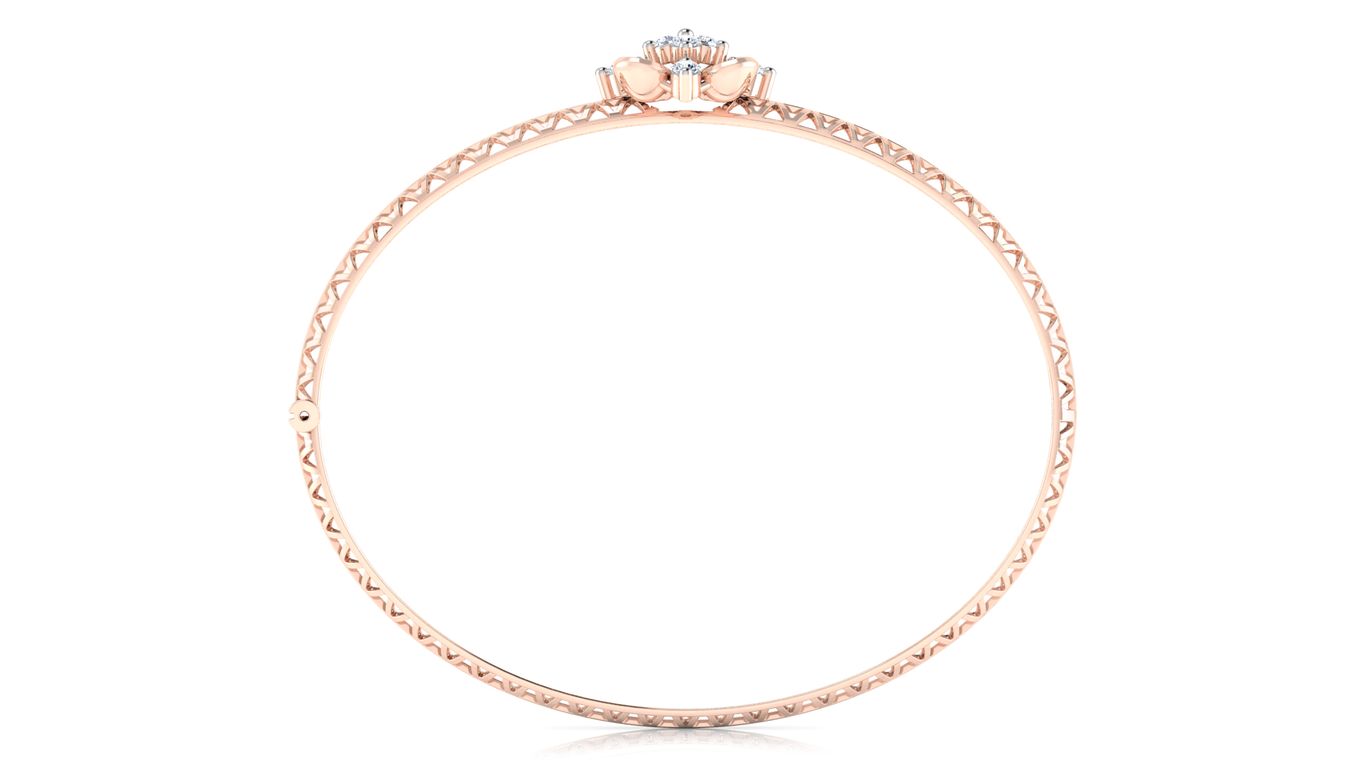 Designer Trendy 18k Gold Kada Bracelet for Girls and Women