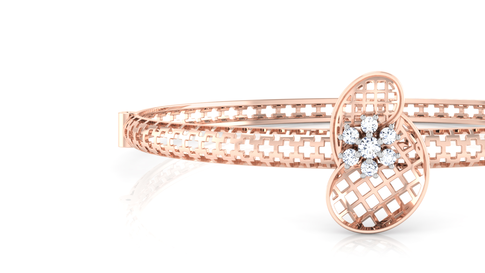 Designer Trendy 18k Gold Kada Bracelet for Girls and Women