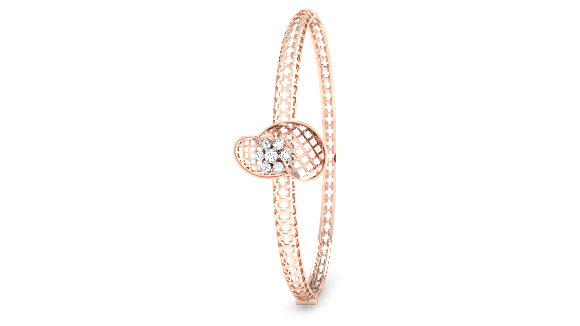 Designer Trendy 18k Gold Kada Bracelet for Girls and Women