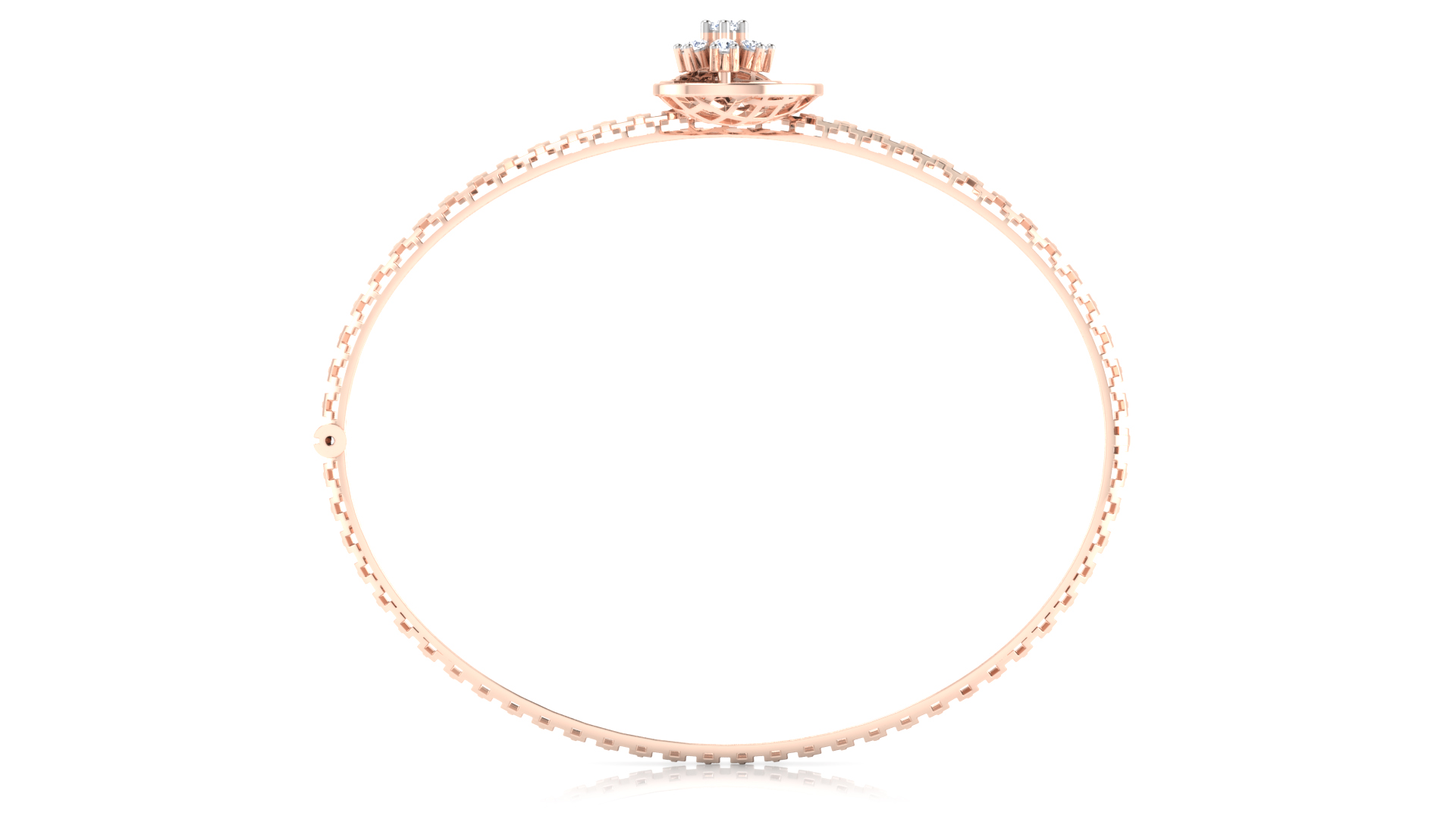 Designer Trendy 18k Gold Kada Bracelet for Girls and Women