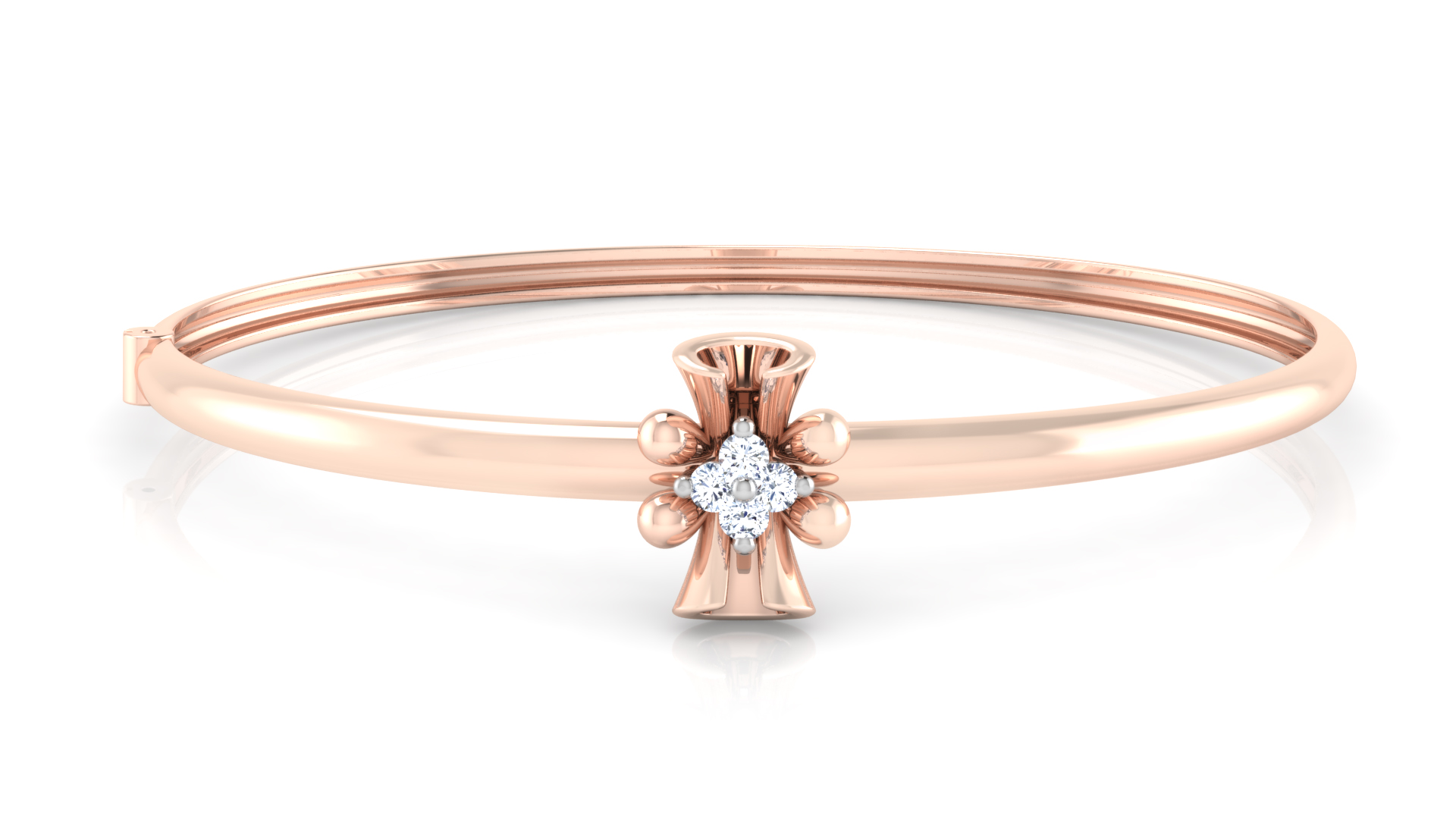 Designer Trendy 18k Gold Kada Bracelet for Girls and Women