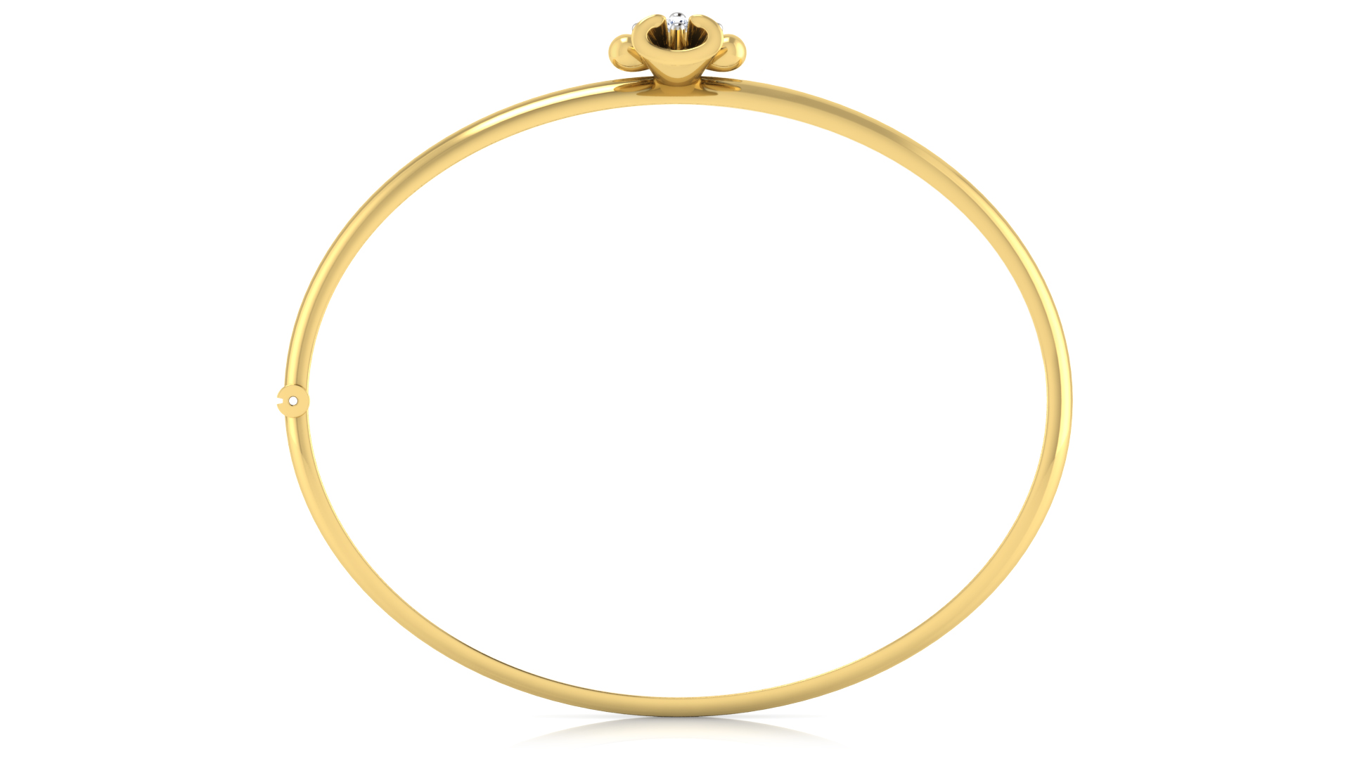 Designer Trendy 18k Gold Kada Bracelet for Girls and Women