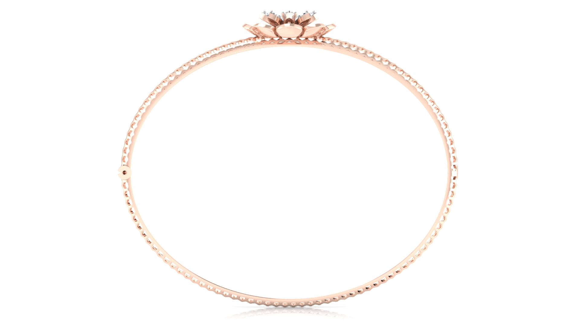 Designer Trendy 18k Gold Kada Bracelet for Girls and Women