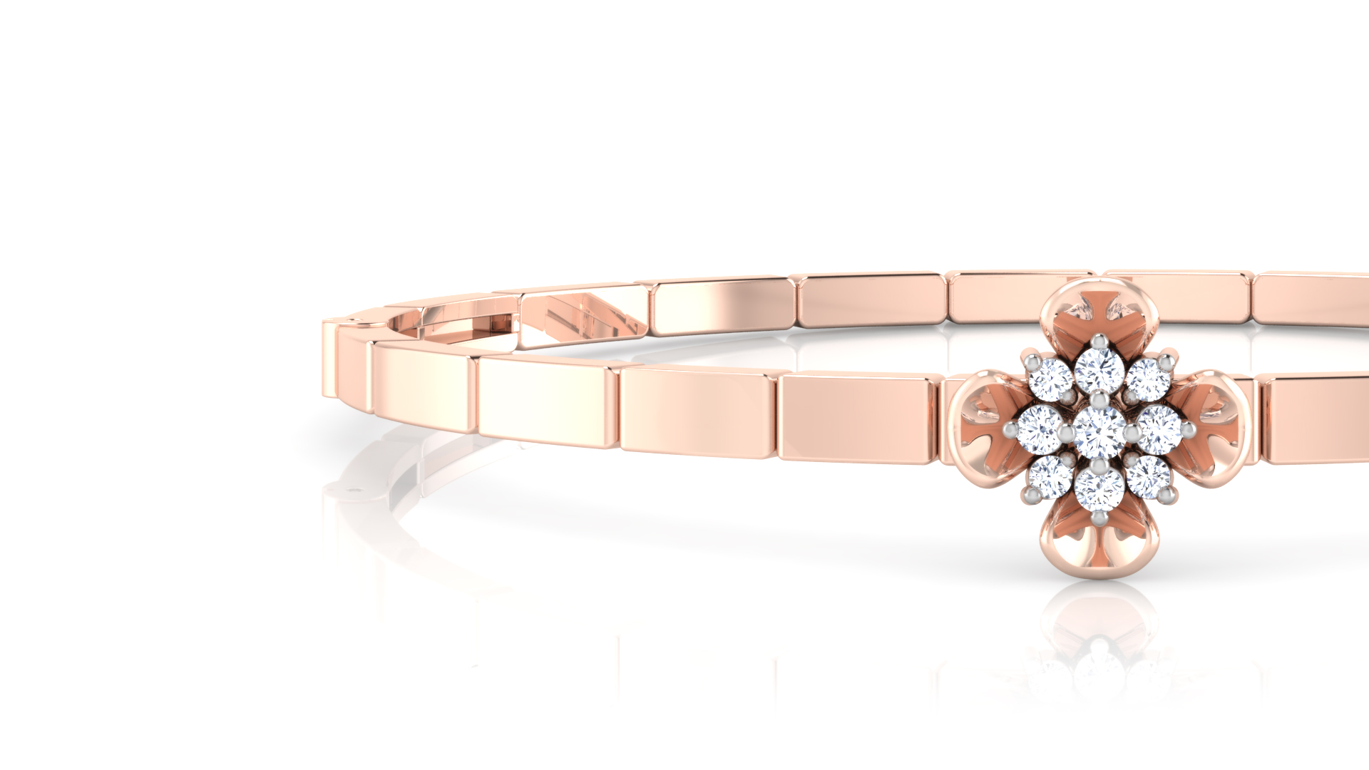 Designer Trendy 18k Gold Kada Bracelet for Girls and Women