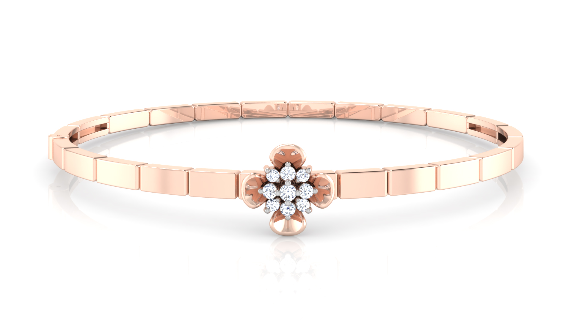 Designer Trendy 18k Gold Kada Bracelet for Girls and Women