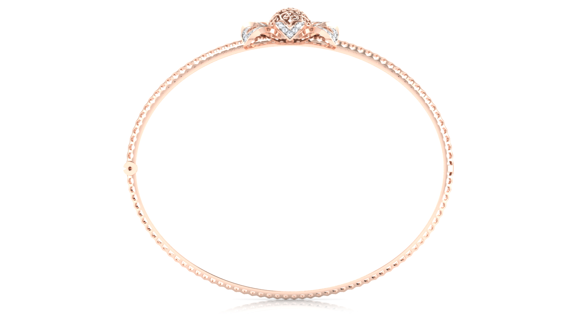 Designer Trendy 18k Gold Kada Bracelet for Girls and Women