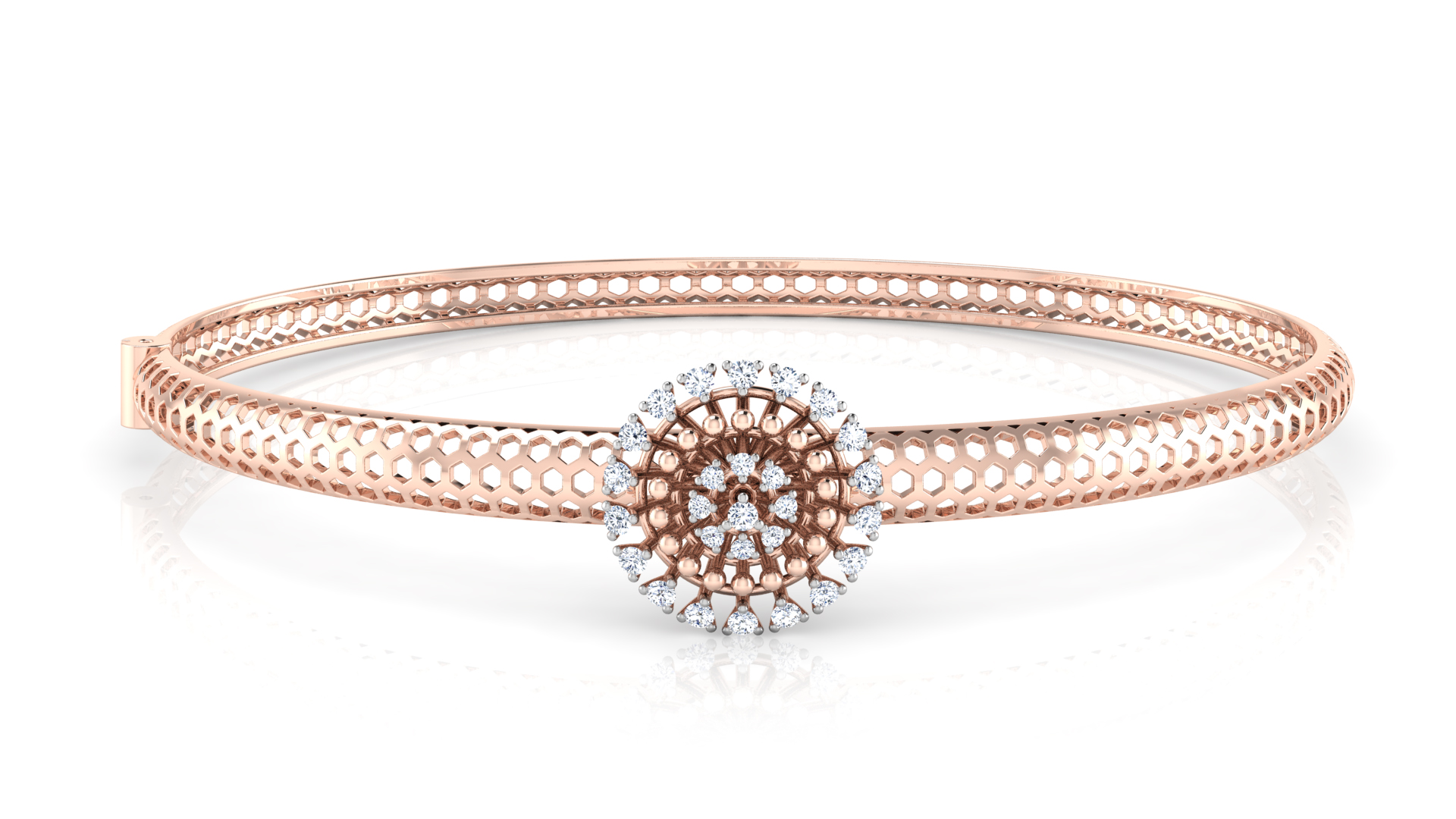 Designer Trendy 18k Gold Kada Bracelet for Girls and Women