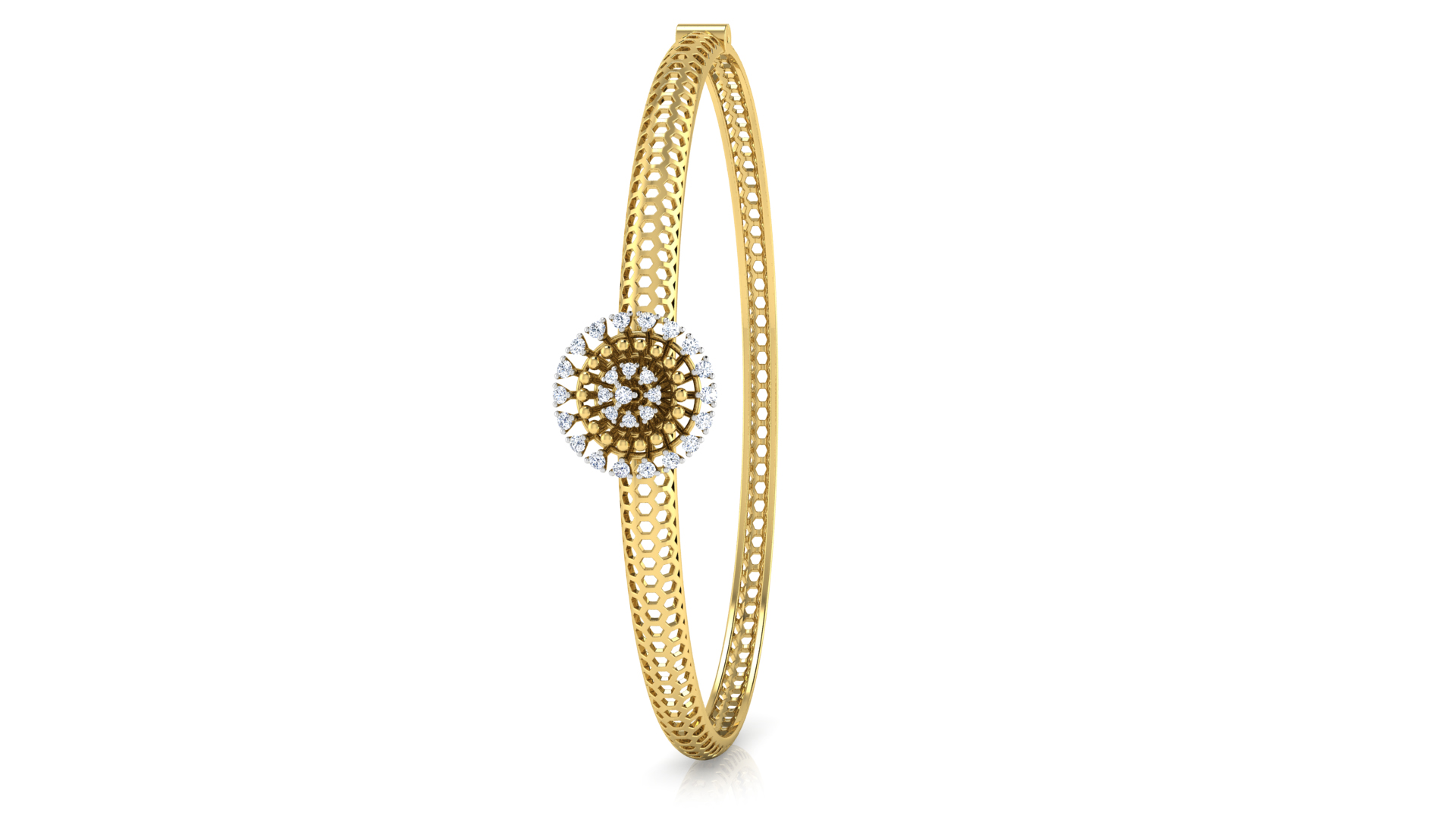 Designer Trendy 18k Gold Kada Bracelet for Girls and Women